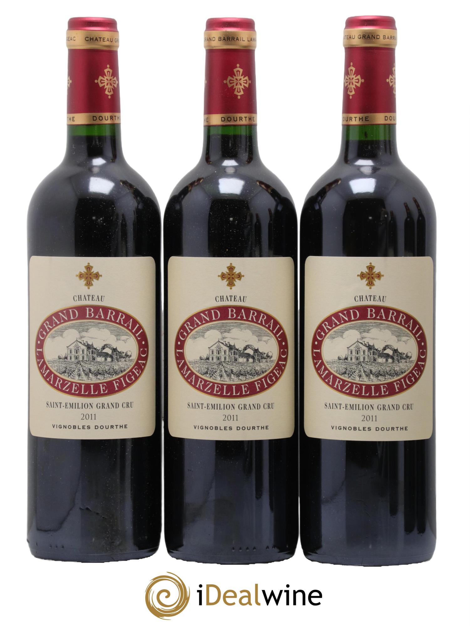 Château Grand Barrail Lamarzelle Figeac Grand Cru Classé 2011 - Lot de 6 bouteilles - 1