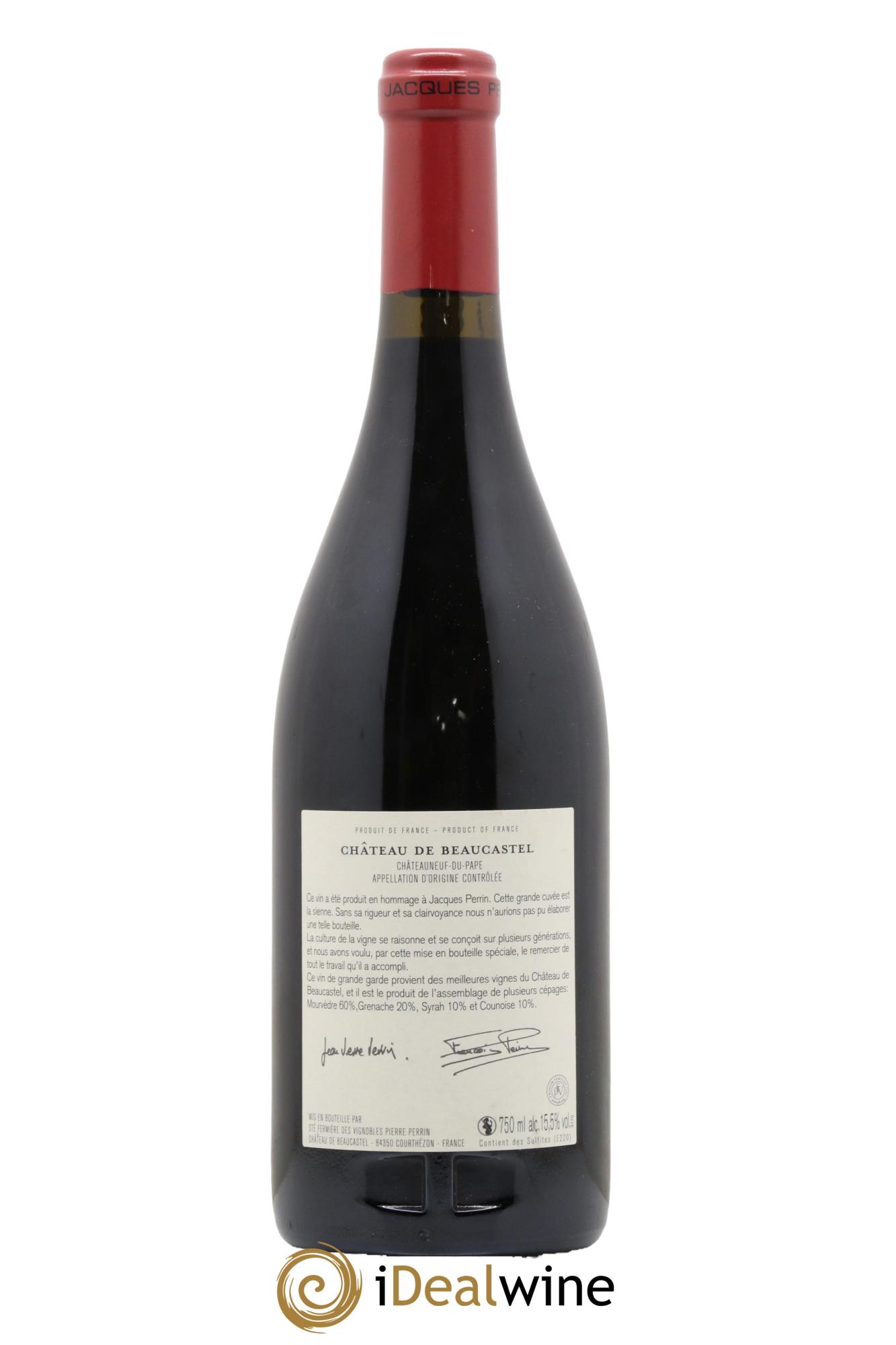 Châteauneuf-du-Pape Château de Château de Beaucastel Hommage à Jacques Perrin Famille Perrin 2012 - Posten von 1 Flasche - 2