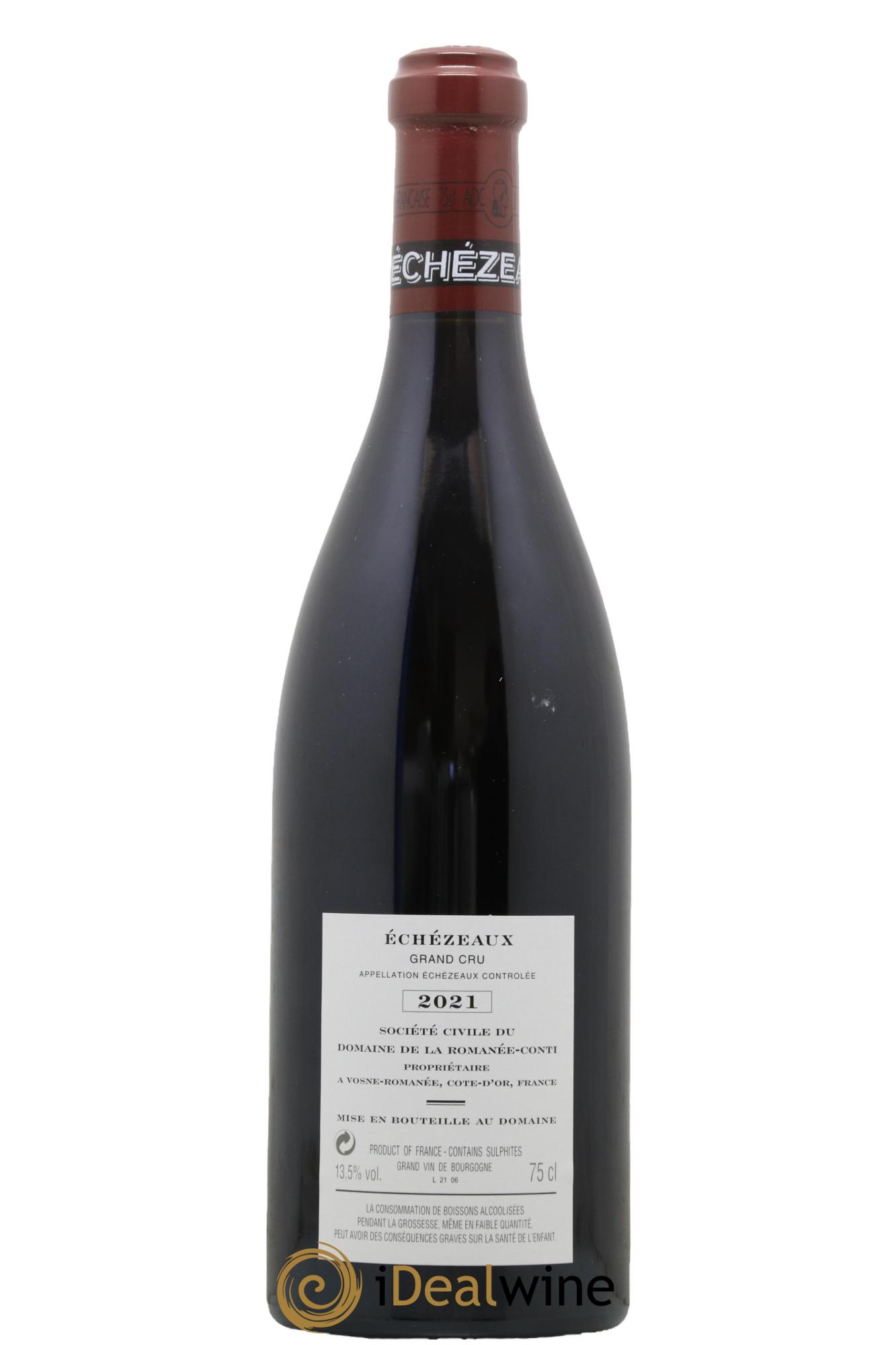 Echezeaux Grand Cru Domaine de la Romanée-Conti 2021 - Lot de 1 bouteille - 1