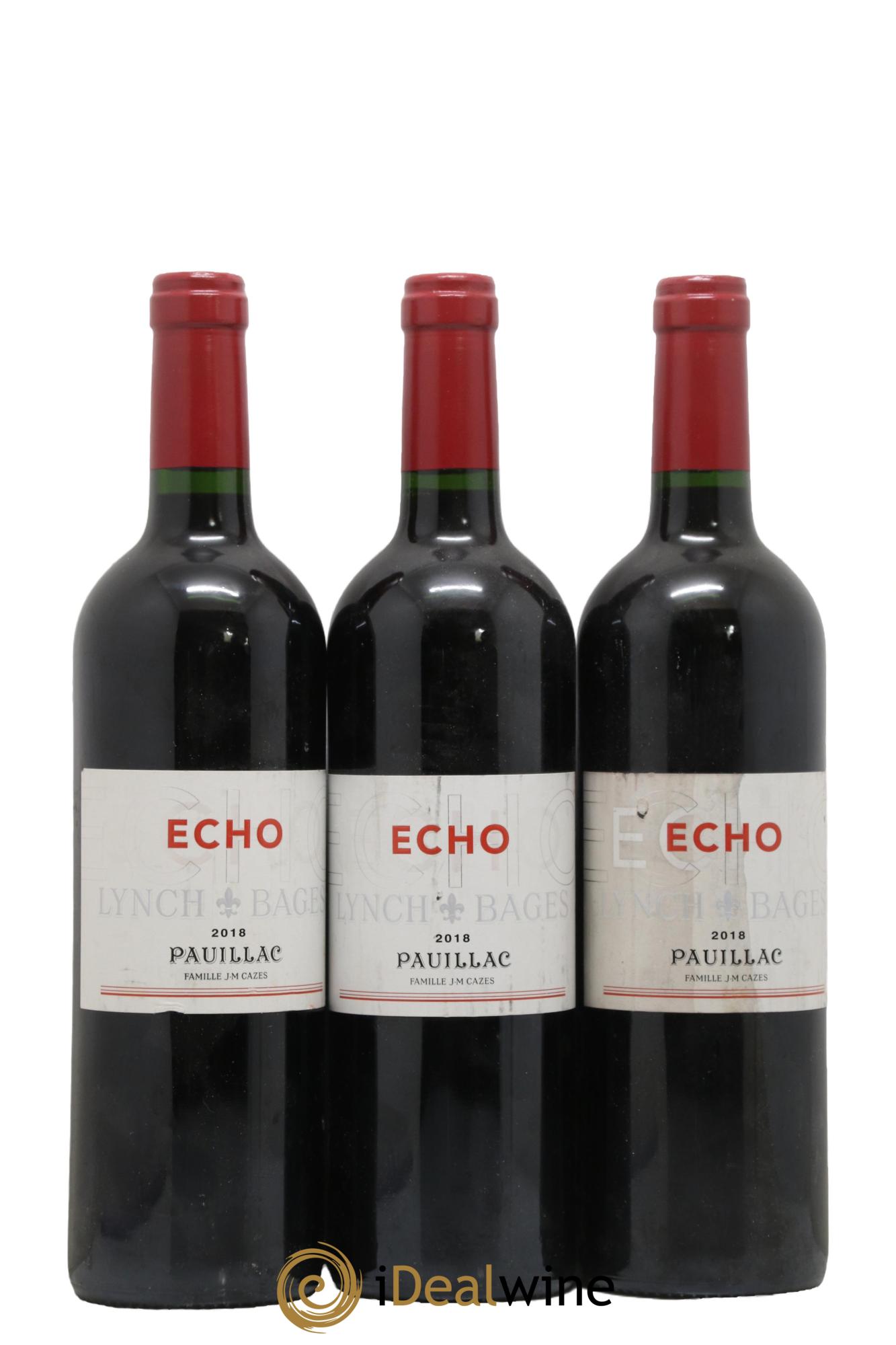 Echo de Lynch Bages Second Vin 2018 - Posten von 3 Flaschen - 0