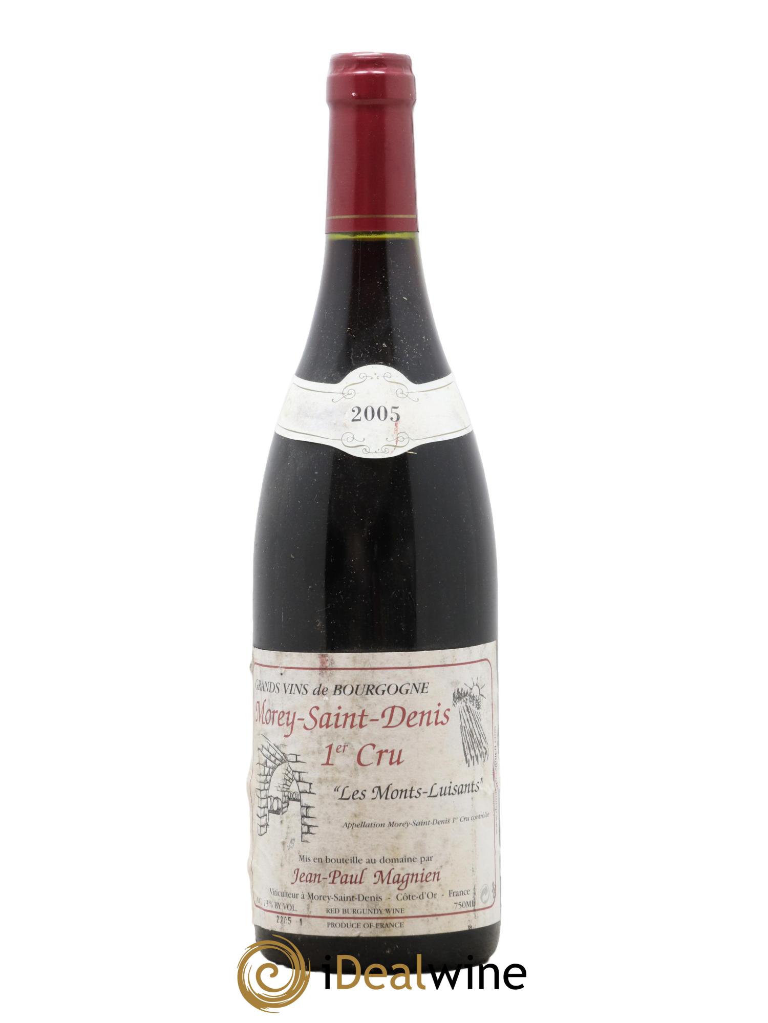 Morey Saint-Denis 1er Cru Les Monts Luisants Jean Paul Magnien 2005 - Posten von 1 Flasche - 0