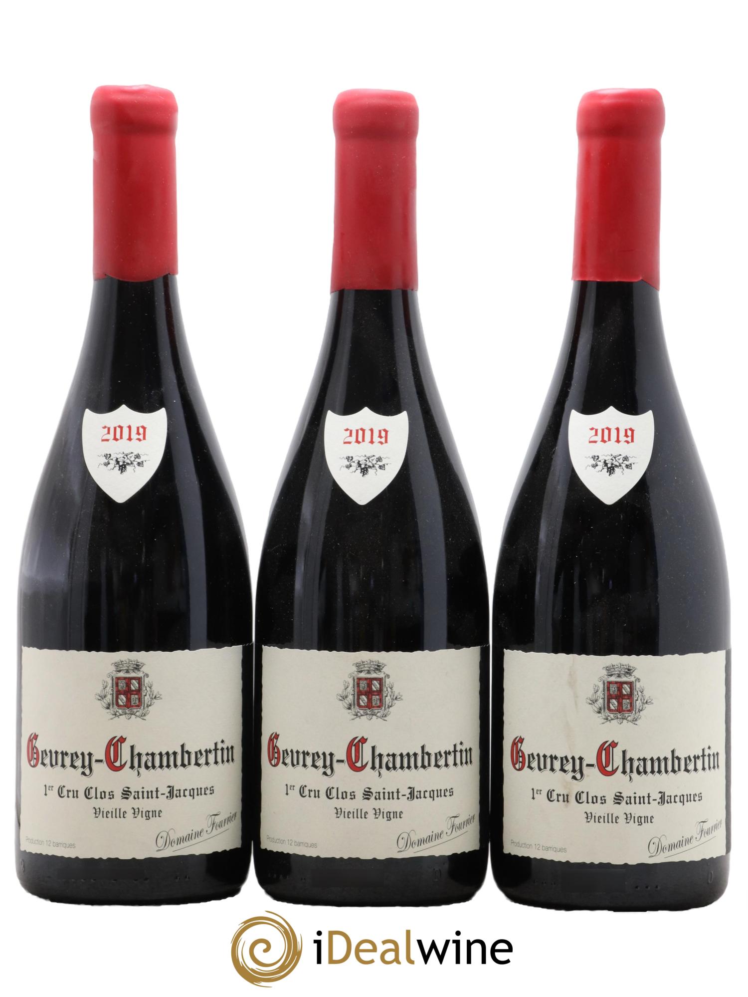 Gevrey-Chambertin 1er Cru Clos Saint-Jacques Vieille Vigne Fourrier (Domaine)  2019 - Lot de 3 bouteilles - 0