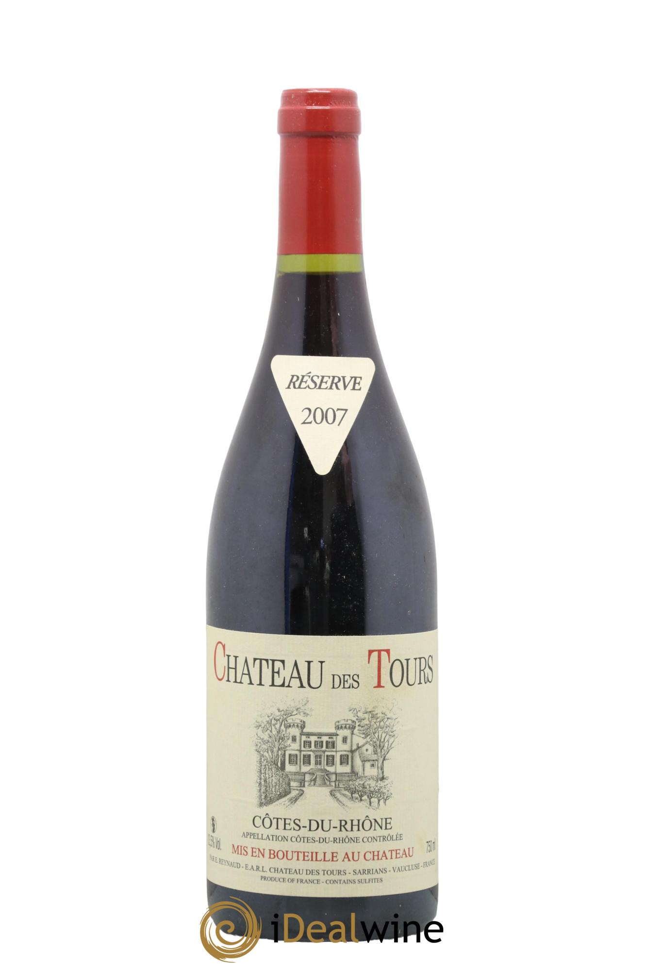 Côtes du Rhône Château des Tours Emmanuel Reynaud 2007 - Lot de 1 bouteille - 0