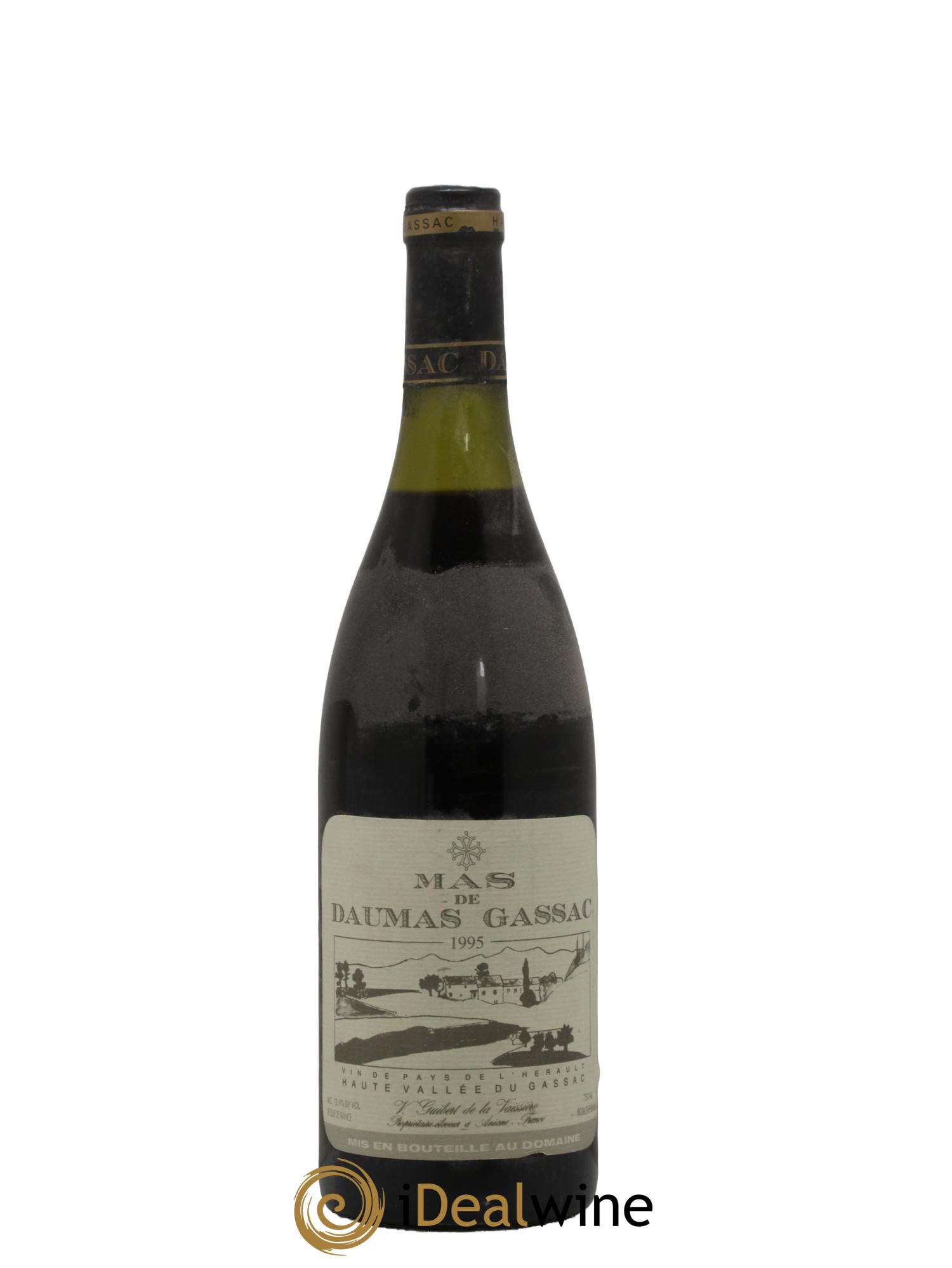 IGP St Guilhem-le-Désert - Cité d'Aniane Mas Daumas Gassac Famille Guibert de La Vaissière 1995 - Lot of 1 bottle - 0