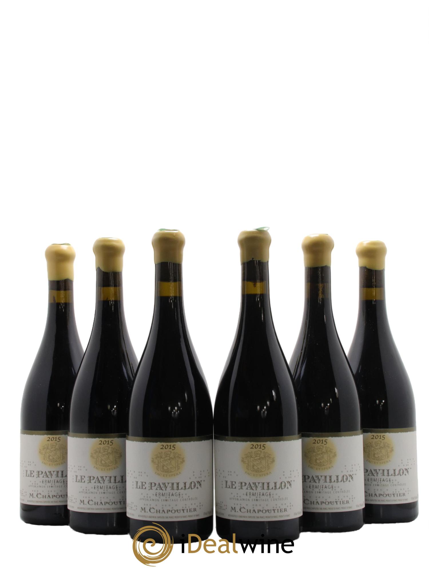 Hermitage Ermitage Le Pavillon Chapoutier 2015 - Lot de 6 bouteilles - 0