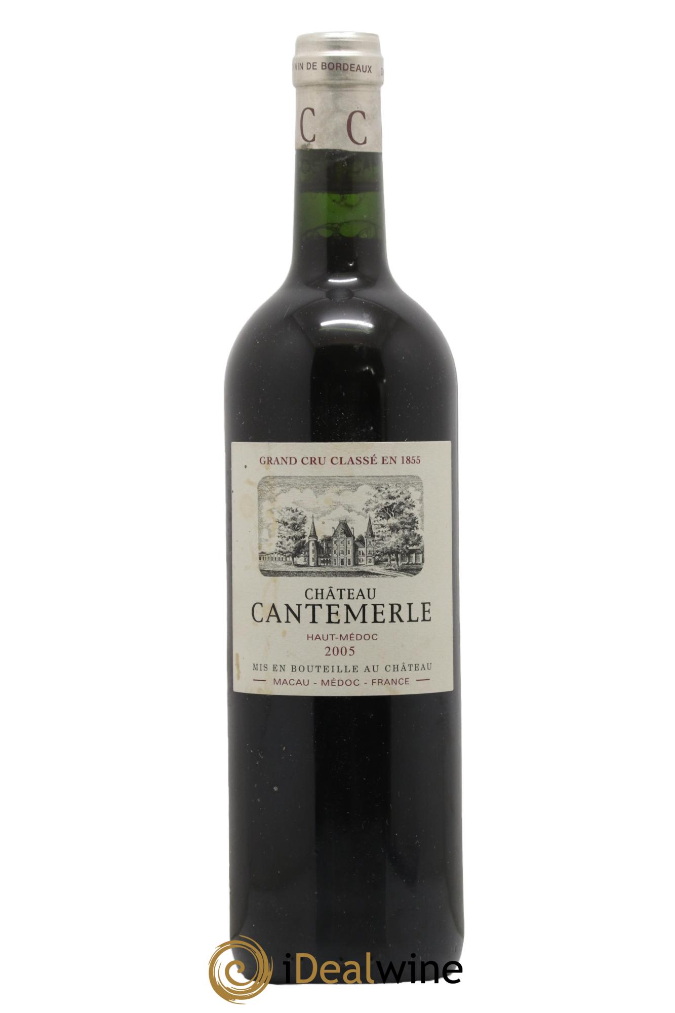 Château Cantemerle 5ème Grand Cru Classé 2005 - Lot de 1 bouteille - 0