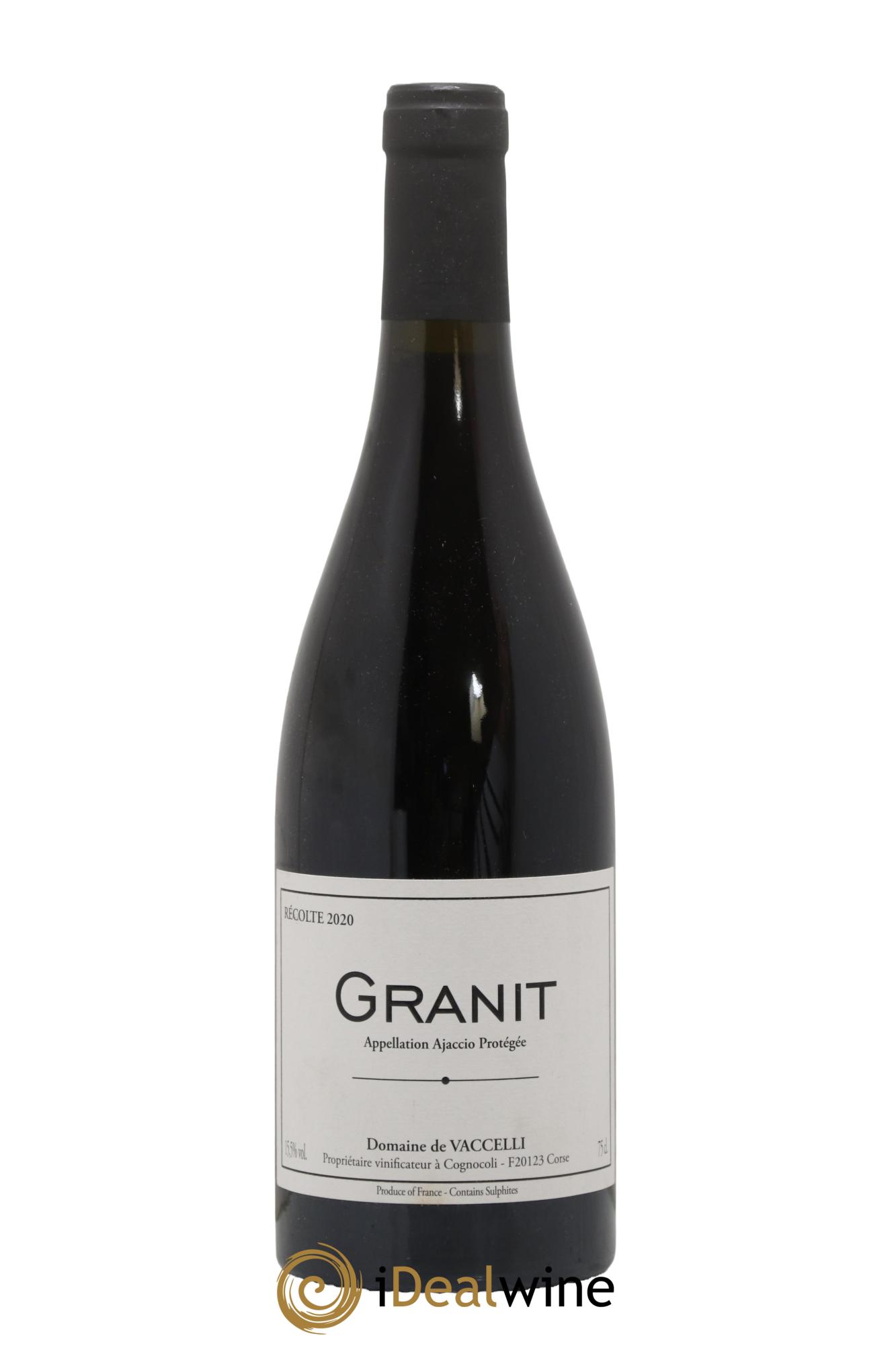 Ajaccio Granit Vaccelli  2020 - Lot de 1 bouteille - 0