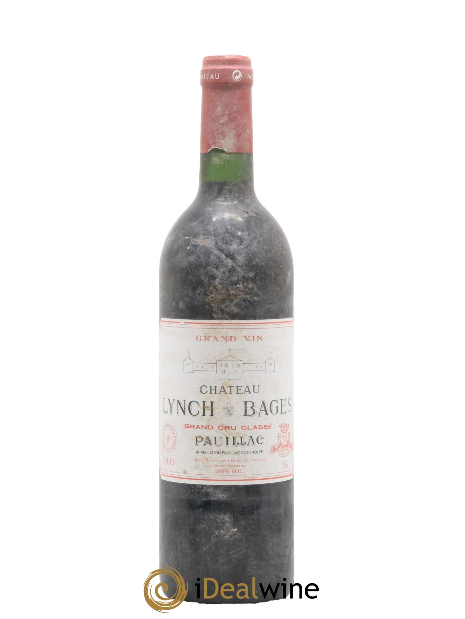 Château Lynch Bages 5ème Grand Cru Classé 2003 - Lotto di 1 bottiglia - 0