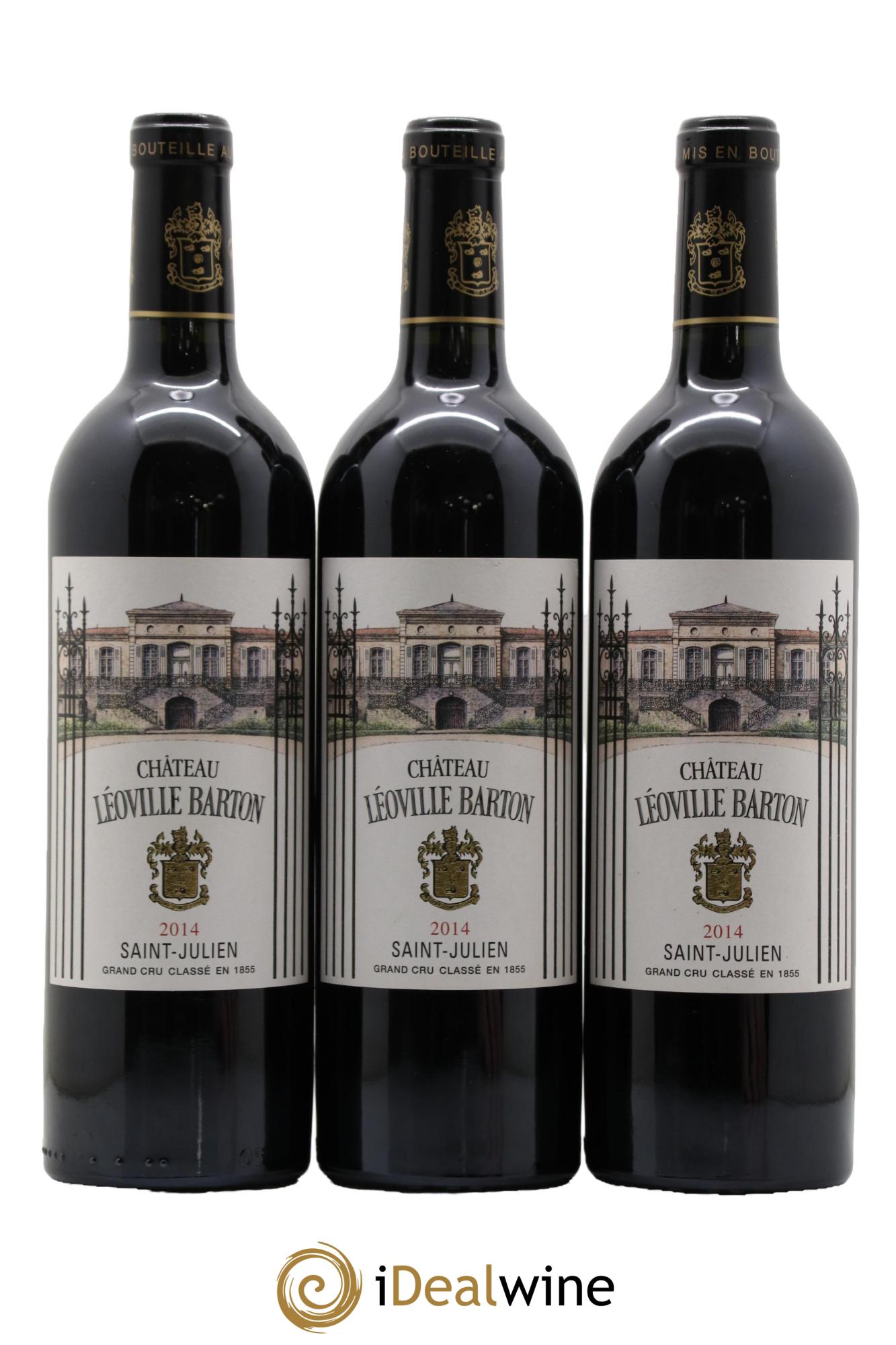 Château Léoville Barton 2ème Grand Cru Classé 2014 - Lot of 3 bottles - 0