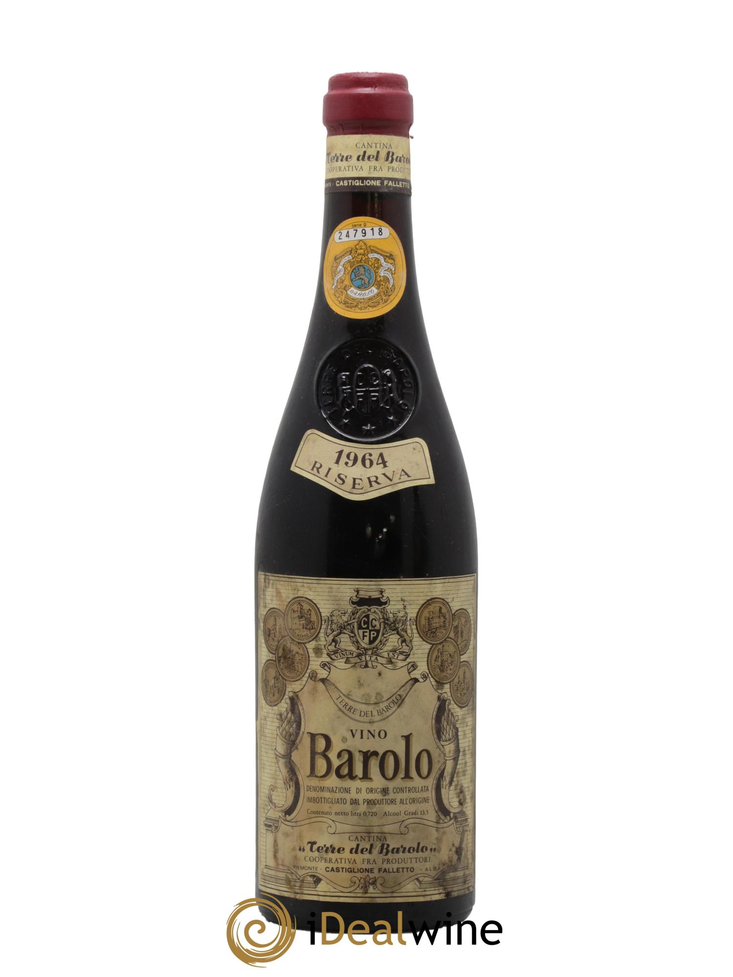 Barolo DOCG Riserva Speciale Terre Del Barolo 1964 - Lot de 1 bouteille - 0