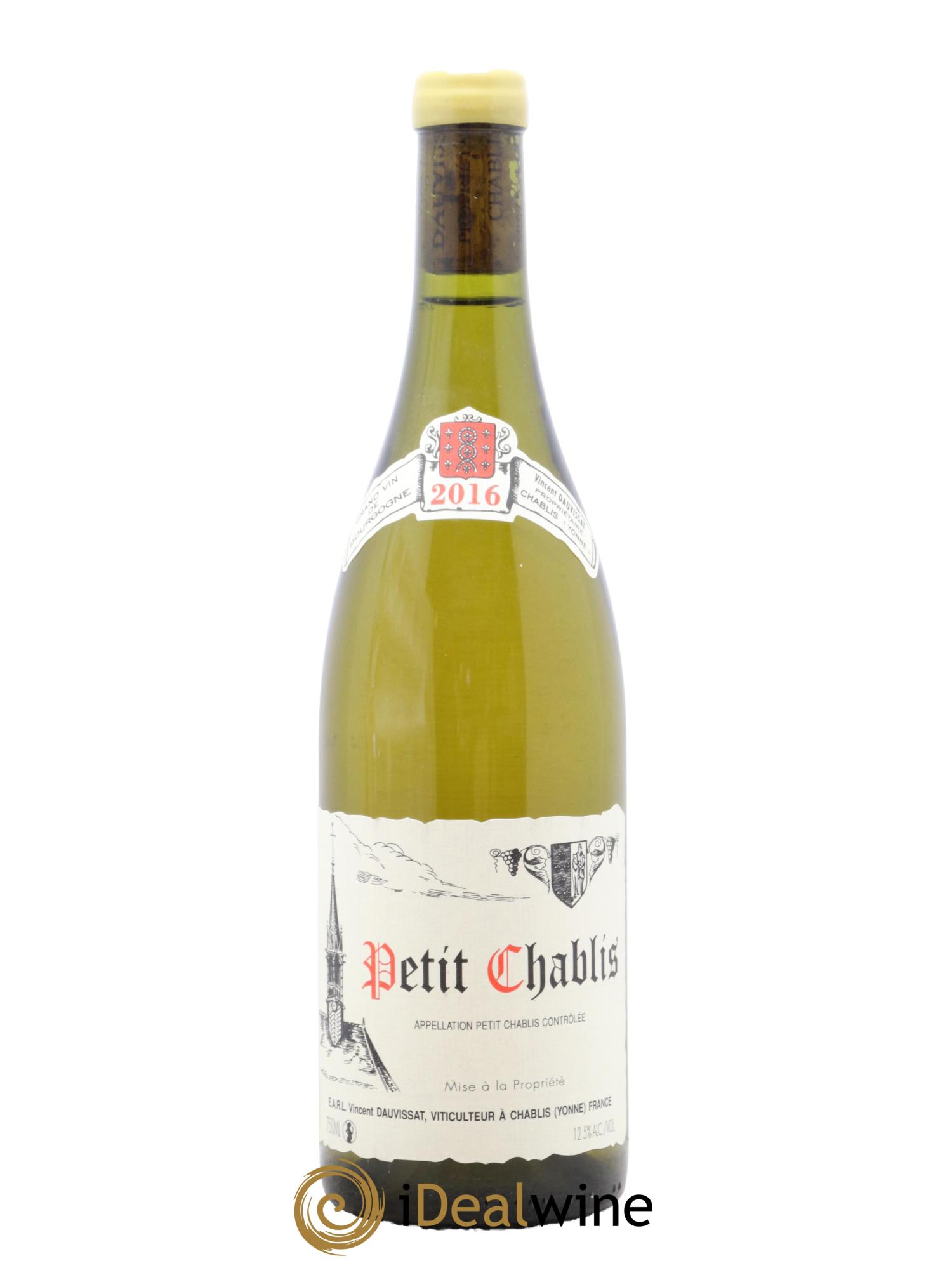 Petit Chablis Vincent Dauvissat (Domaine)  2016 - Lot de 1 bouteille - 0