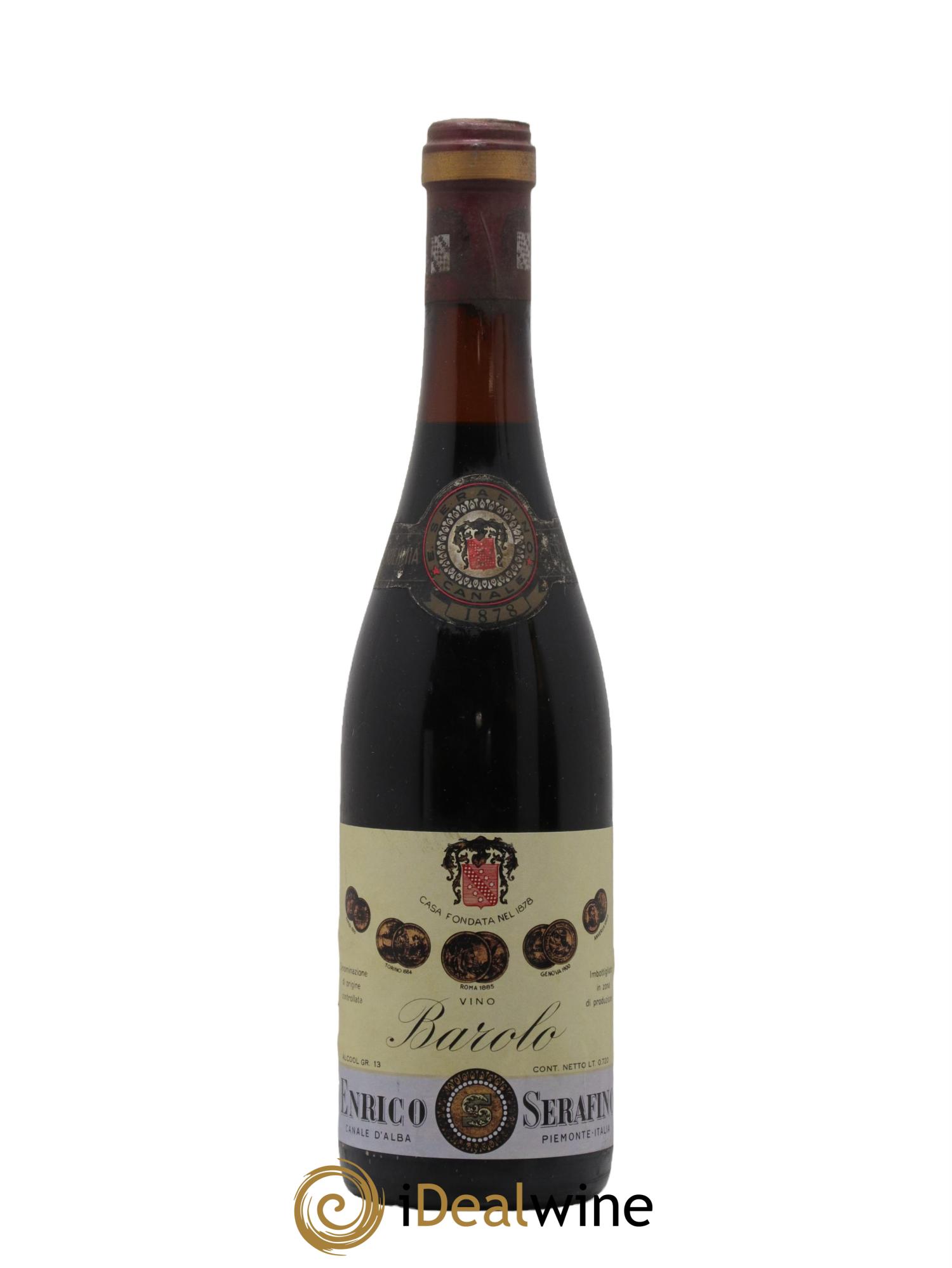 Barolo DOCG Enrico Serafino 1970 - Posten von 1 Flasche - 0