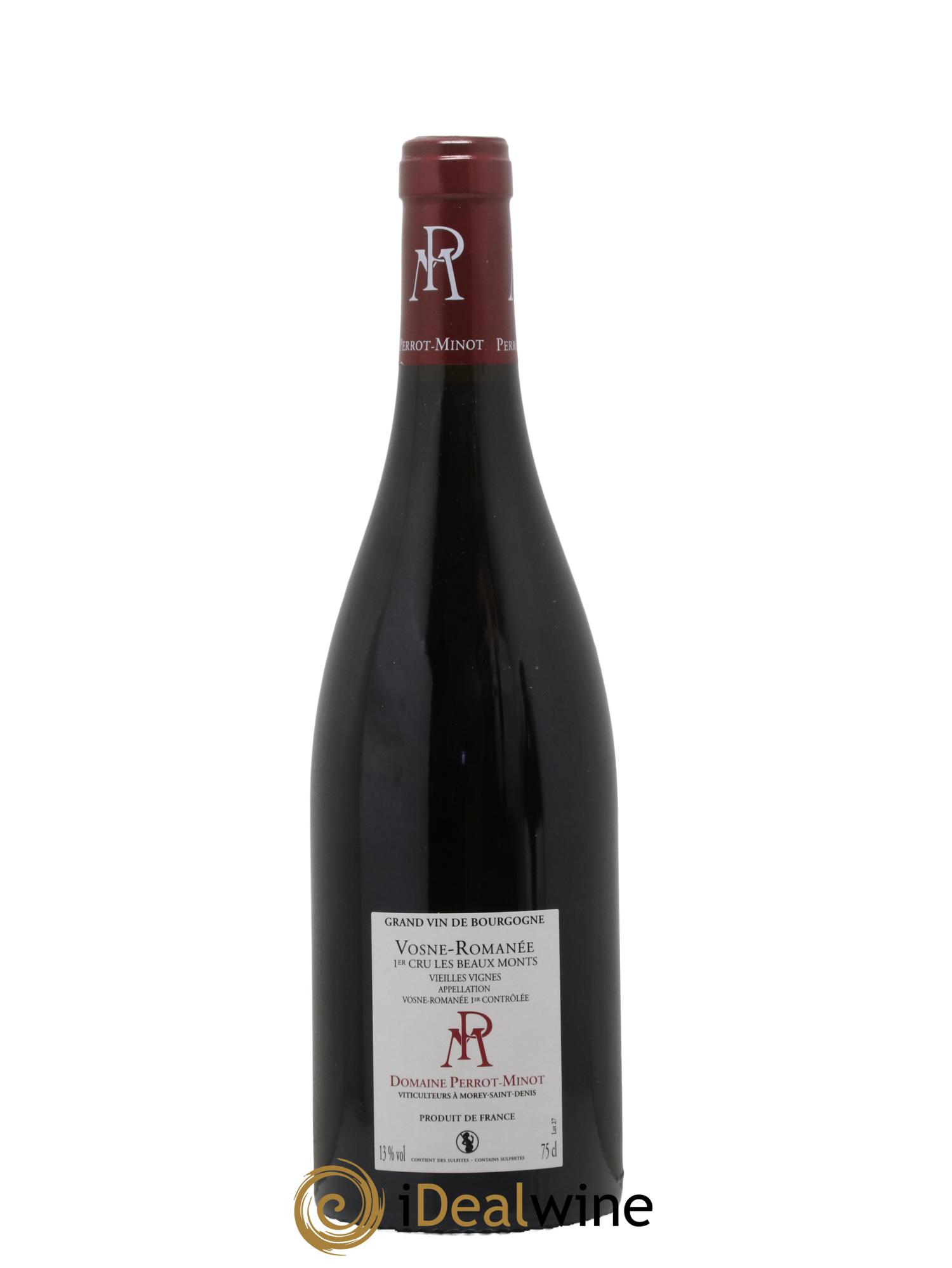 Vosne-Romanée 1er Cru Les Beaux-Monts Vieilles Vignes Perrot-Minot  2018 - Lot of 1 bottle - 1