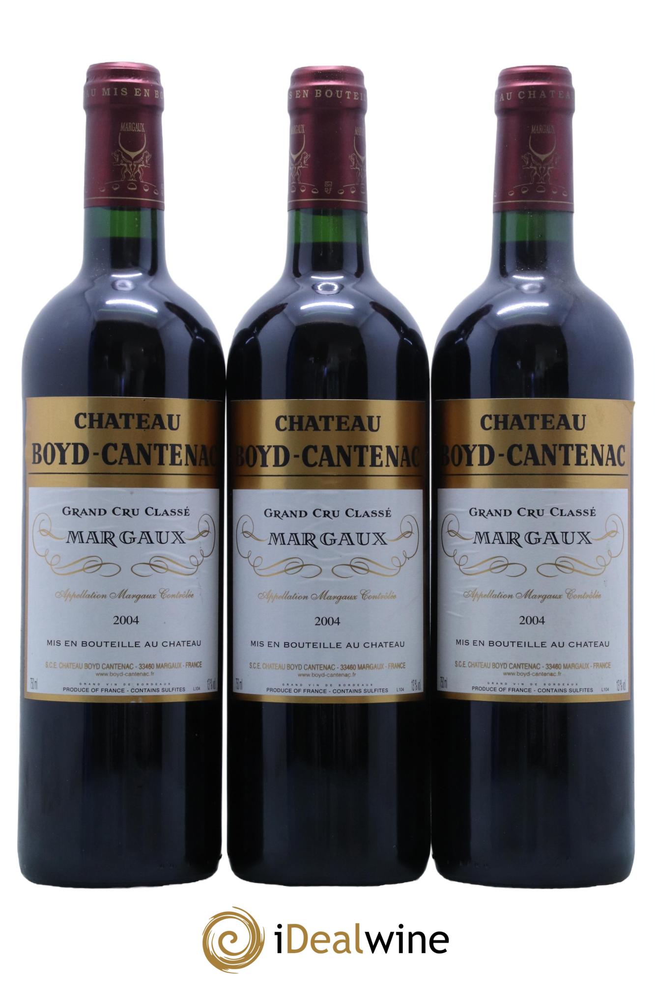 Château Boyd Cantenac 3ème Grand Cru Classé  2004 - Lot de 12 bouteilles - 1