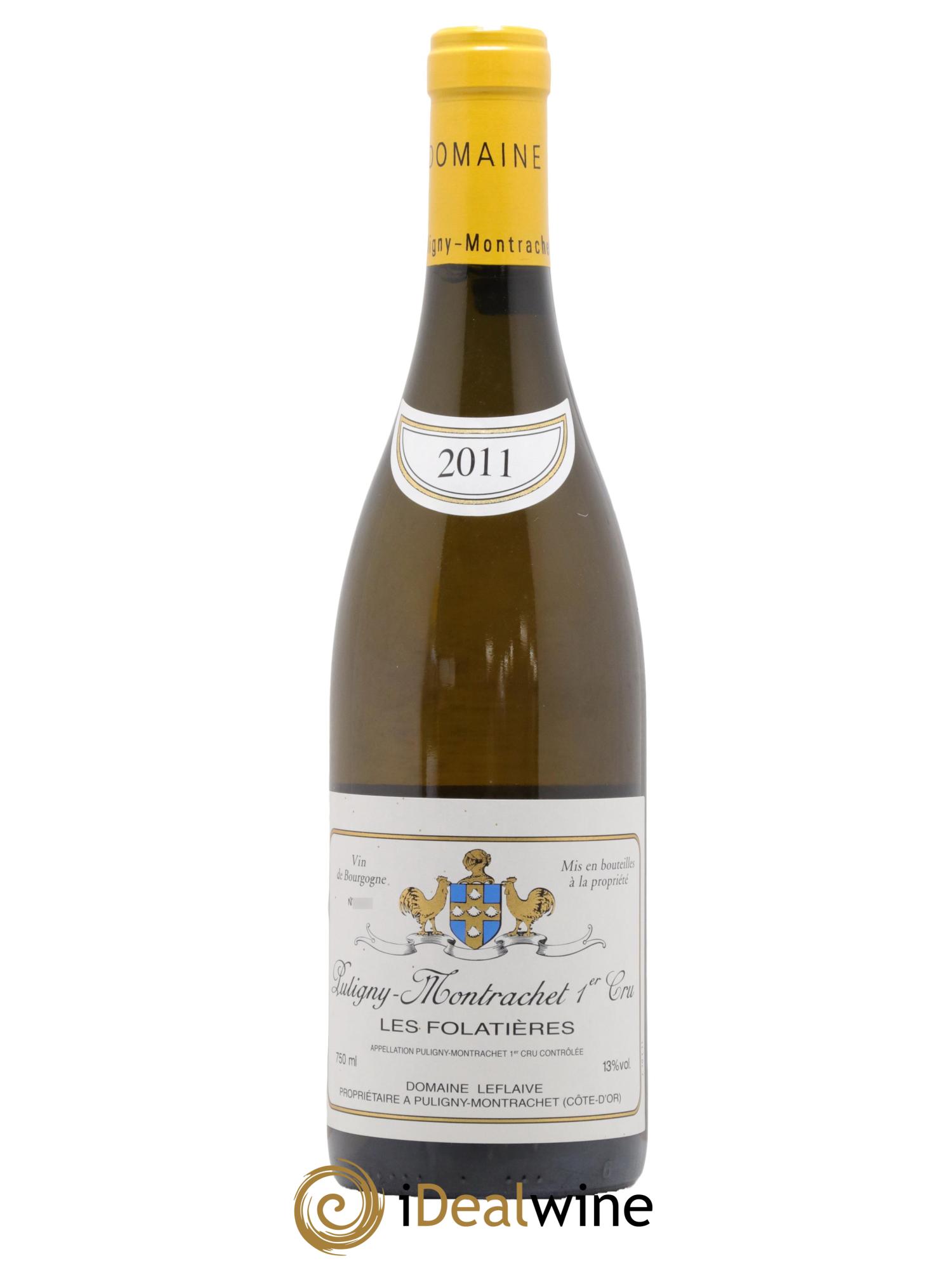 Puligny-Montrachet 1er Cru Les Folatières Leflaive (Domaine)  2011 - Lot de 1 bouteille - 0