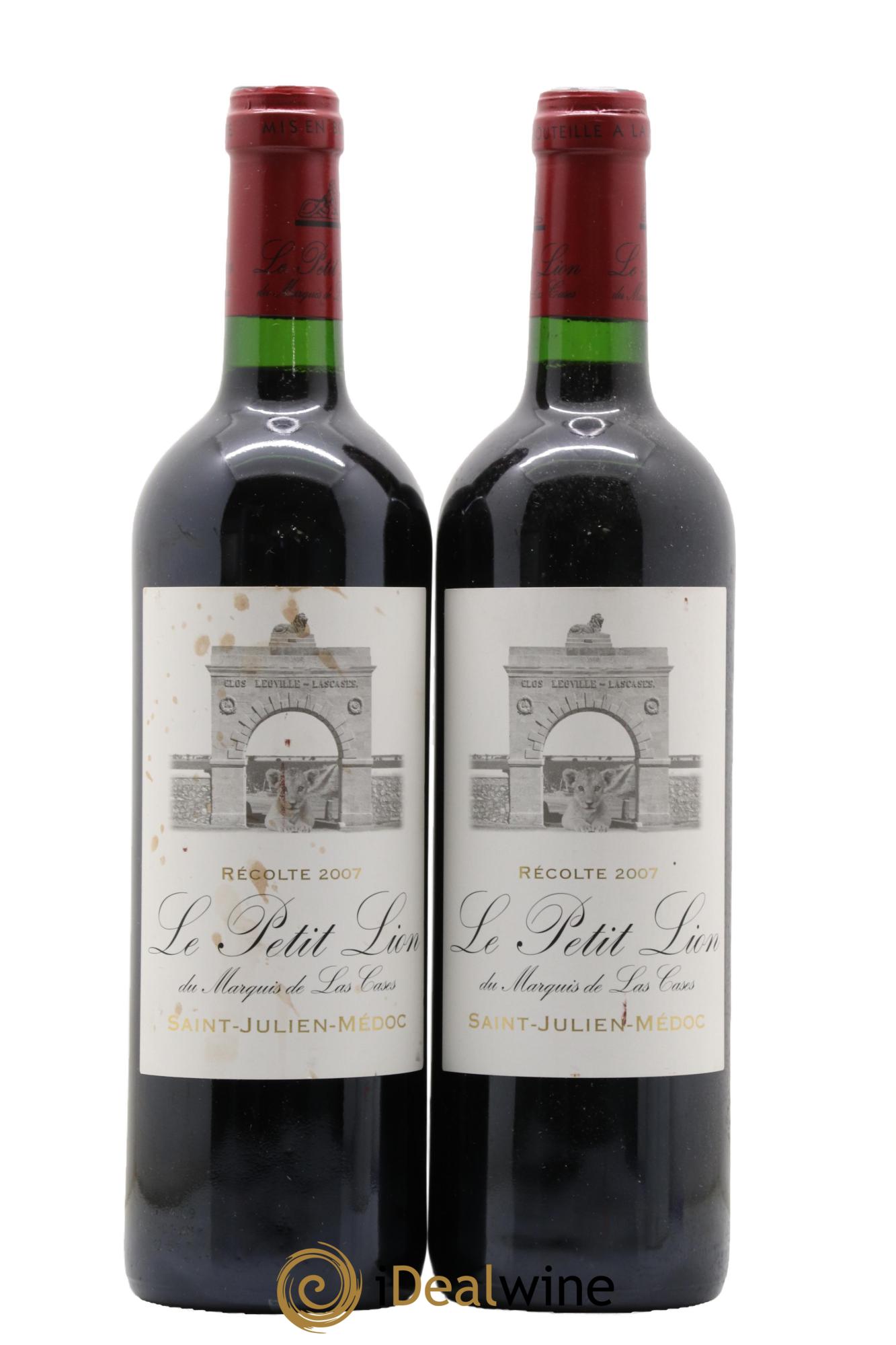 Le Petit Lion du Marquis de Las Cases Second Vin 2007 - Lotto di 2 bottiglie - 0