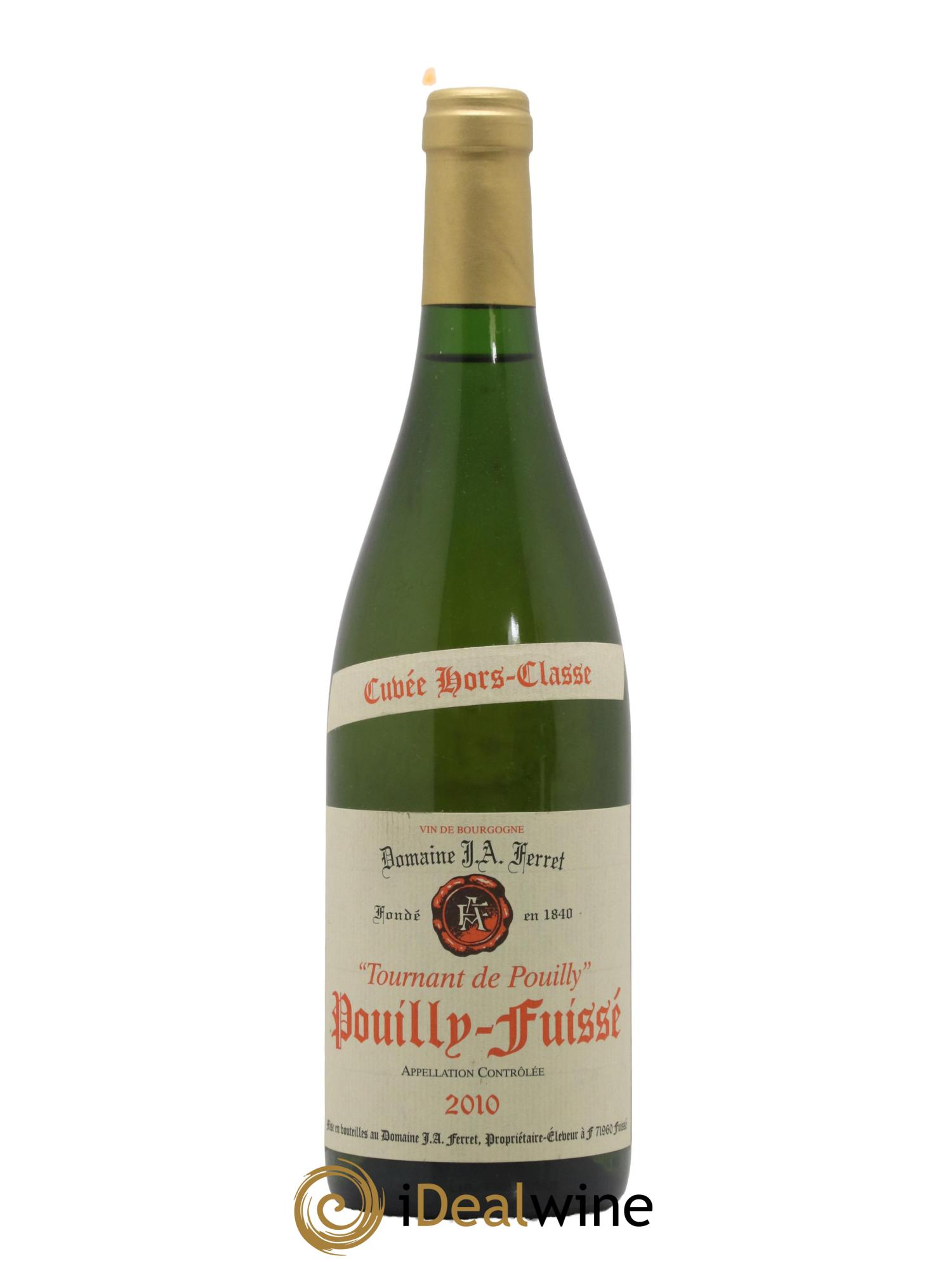 Pouilly-Fuissé 1er Cru Hors Classe Tournant de Pouilly J.A. Ferret (Domaine) 2010 - Posten von 1 Flasche - 0