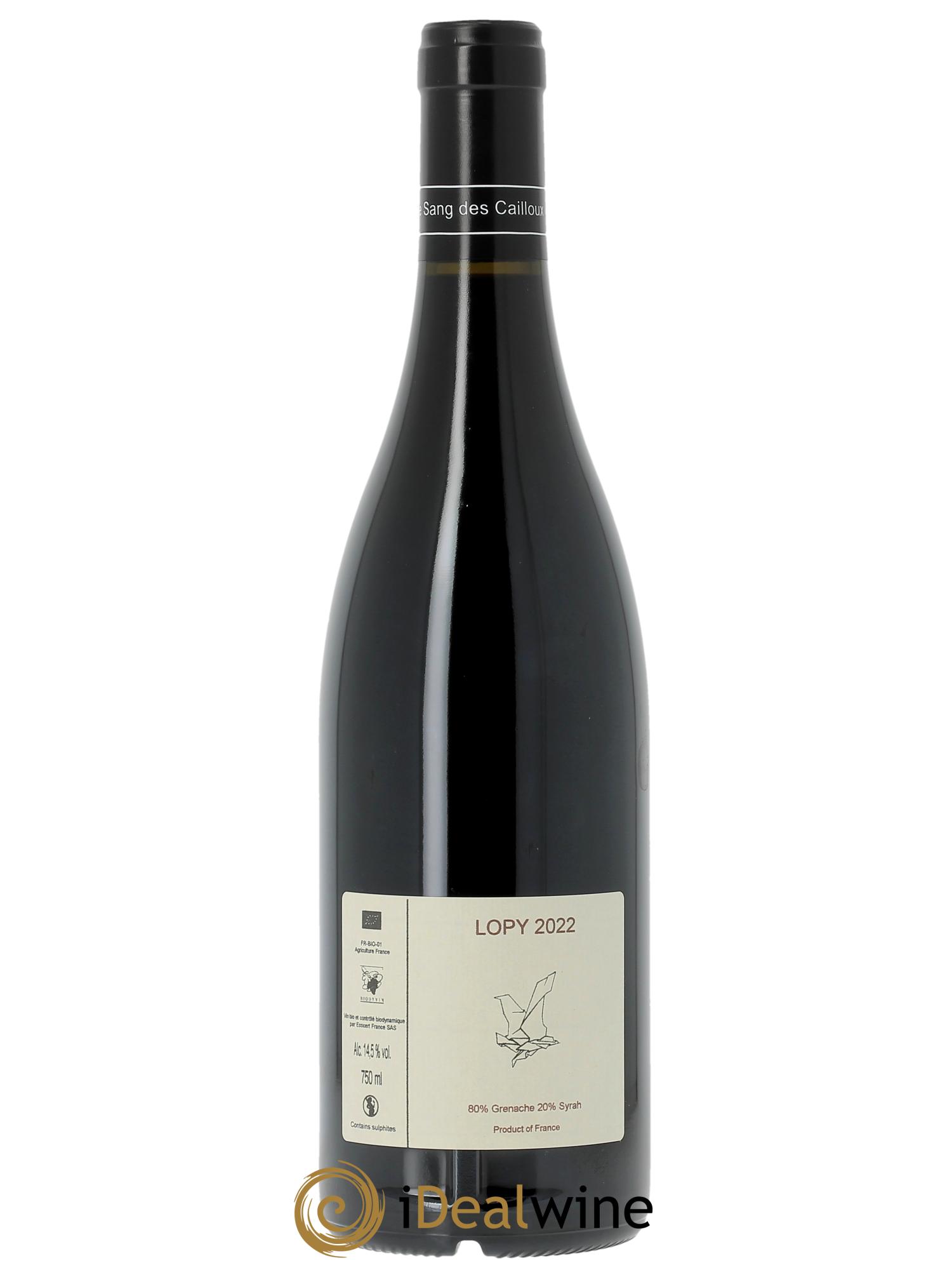 Vacqueyras Cuvée de Lopy Vieilles Vignes Le Sang des Cailloux  2022 - Posten von 1 Flasche - 3