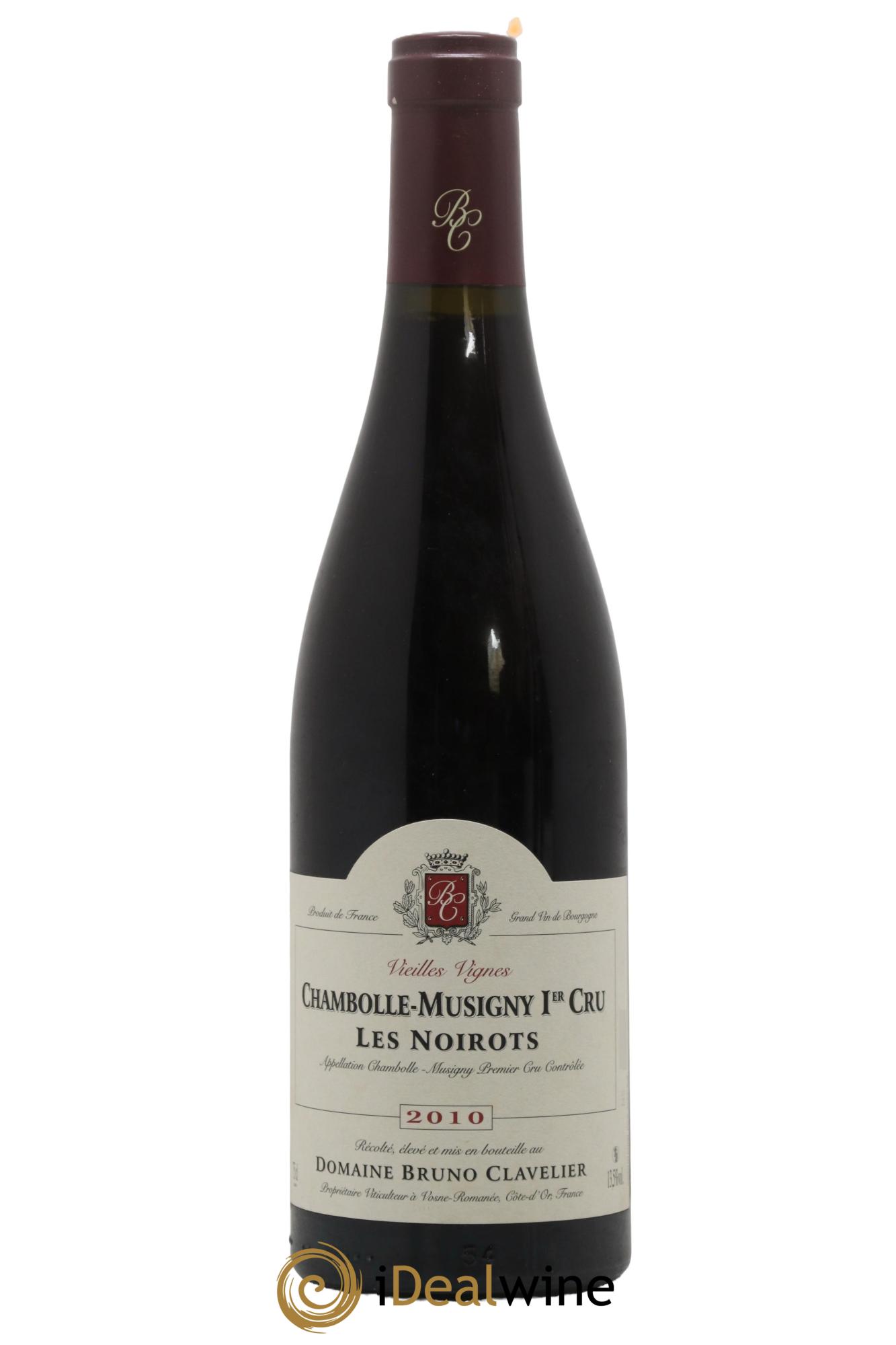 Chambolle-Musigny 1er Cru Les Noirots Vieilles Vignes Bruno Clavelier 2010 - Lot de 1 bouteille - 0