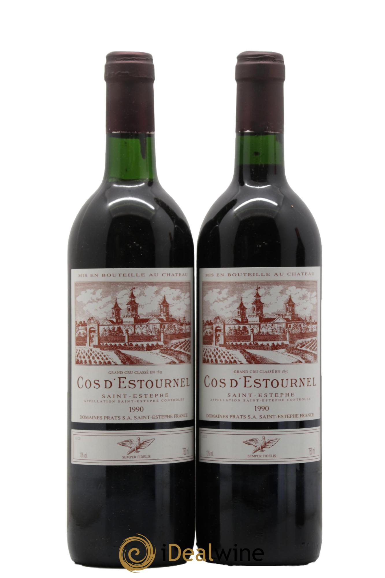 Cos d'Estournel 2ème Grand Cru Classé 1990 - Lot of 2 bottles - 0