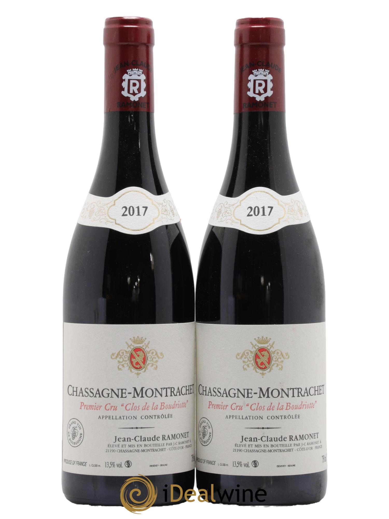 Chassagne-Montrachet 1er Cru Clos de la Boudriotte Ramonet (Domaine) 2017 - Lotto di 2 bottiglie - 0