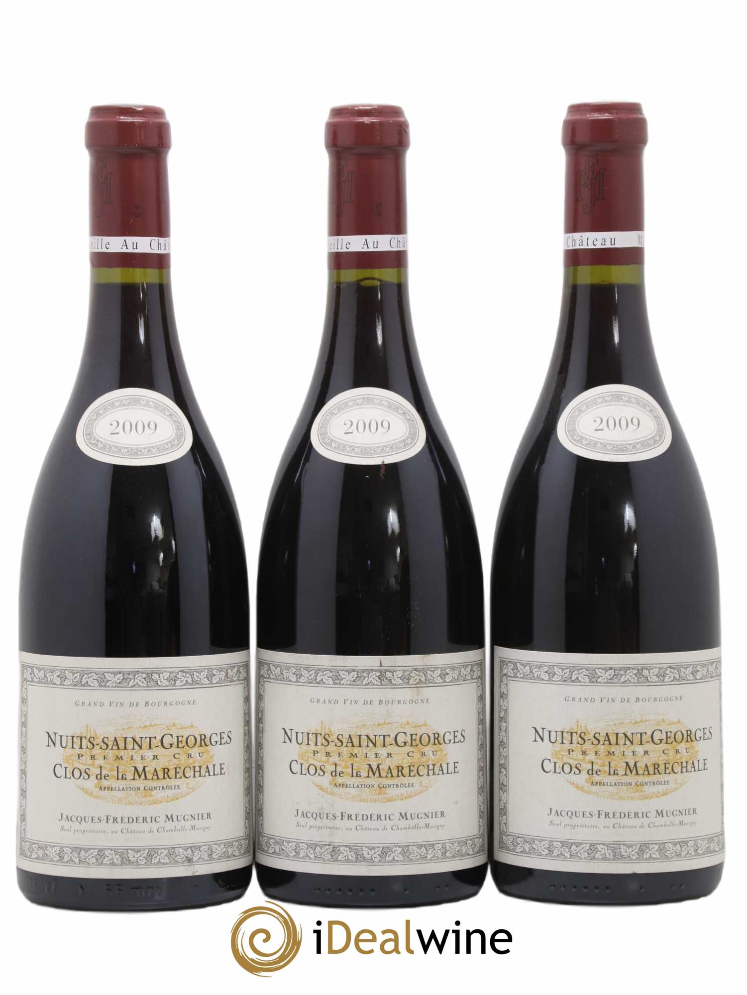 Nuits Saint-Georges 1er Cru Clos de La Maréchale Jacques-Frédéric Mugnier 2009 - Lotto di 3 bottiglie - 0