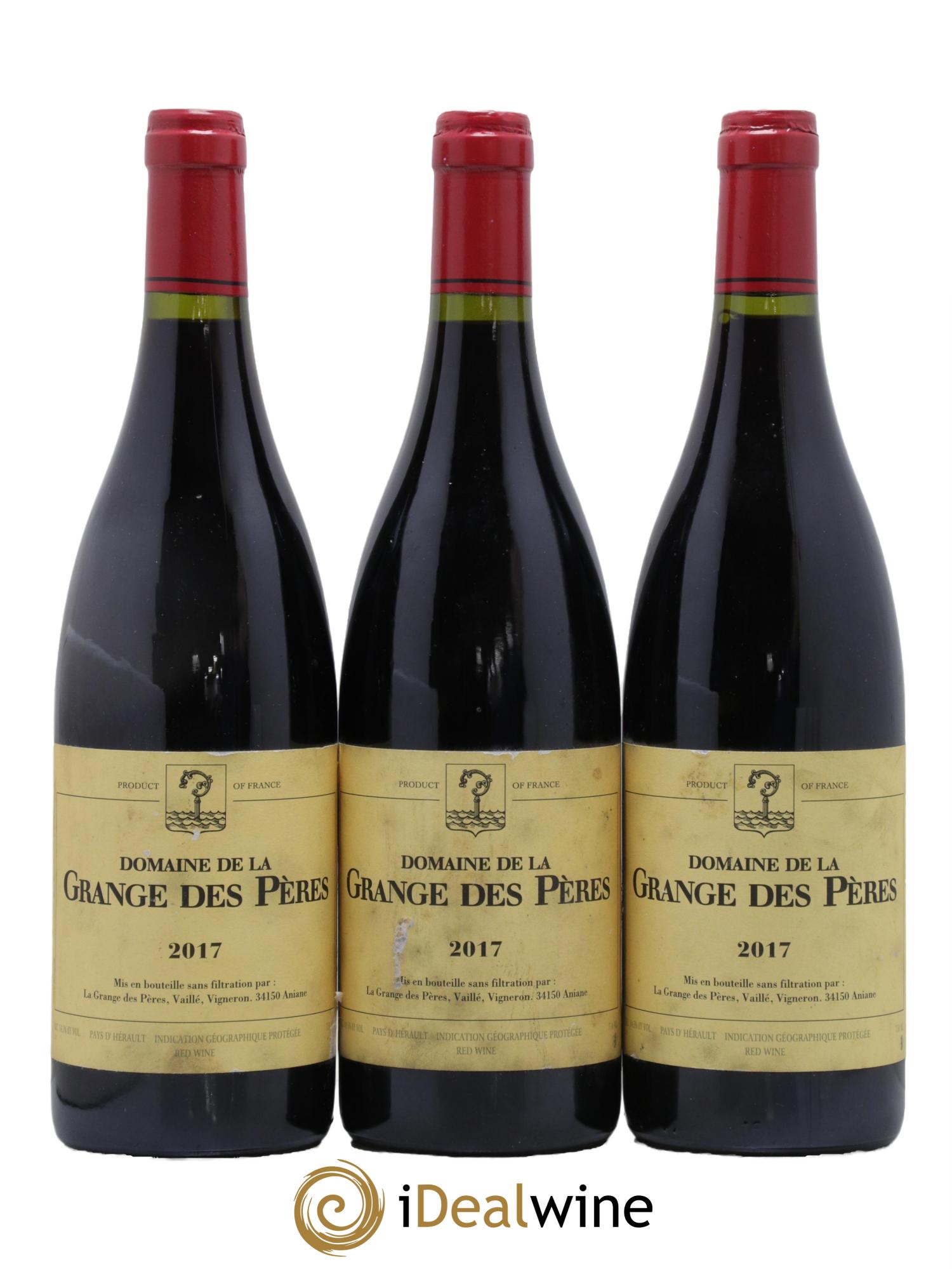 IGP Pays d'Hérault Grange des Pères Laurent Vaillé 2017 - Lot de 3 bouteilles - 0