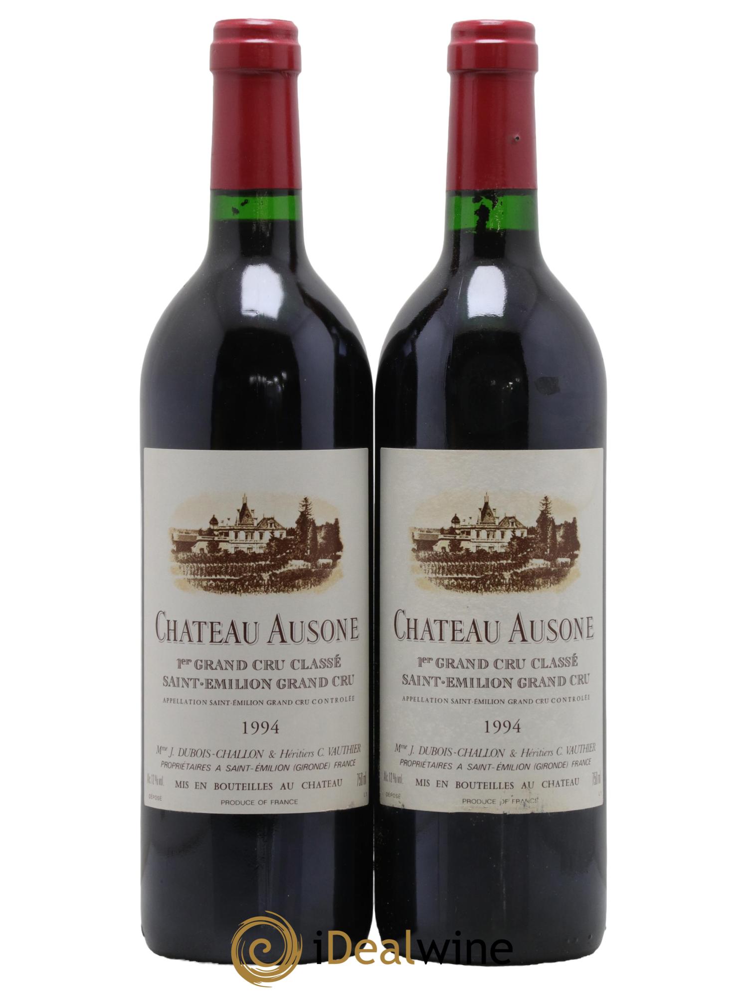 Château Ausone 1er Grand Cru Classé A 1994 - Lot de 2 bouteilles - 0