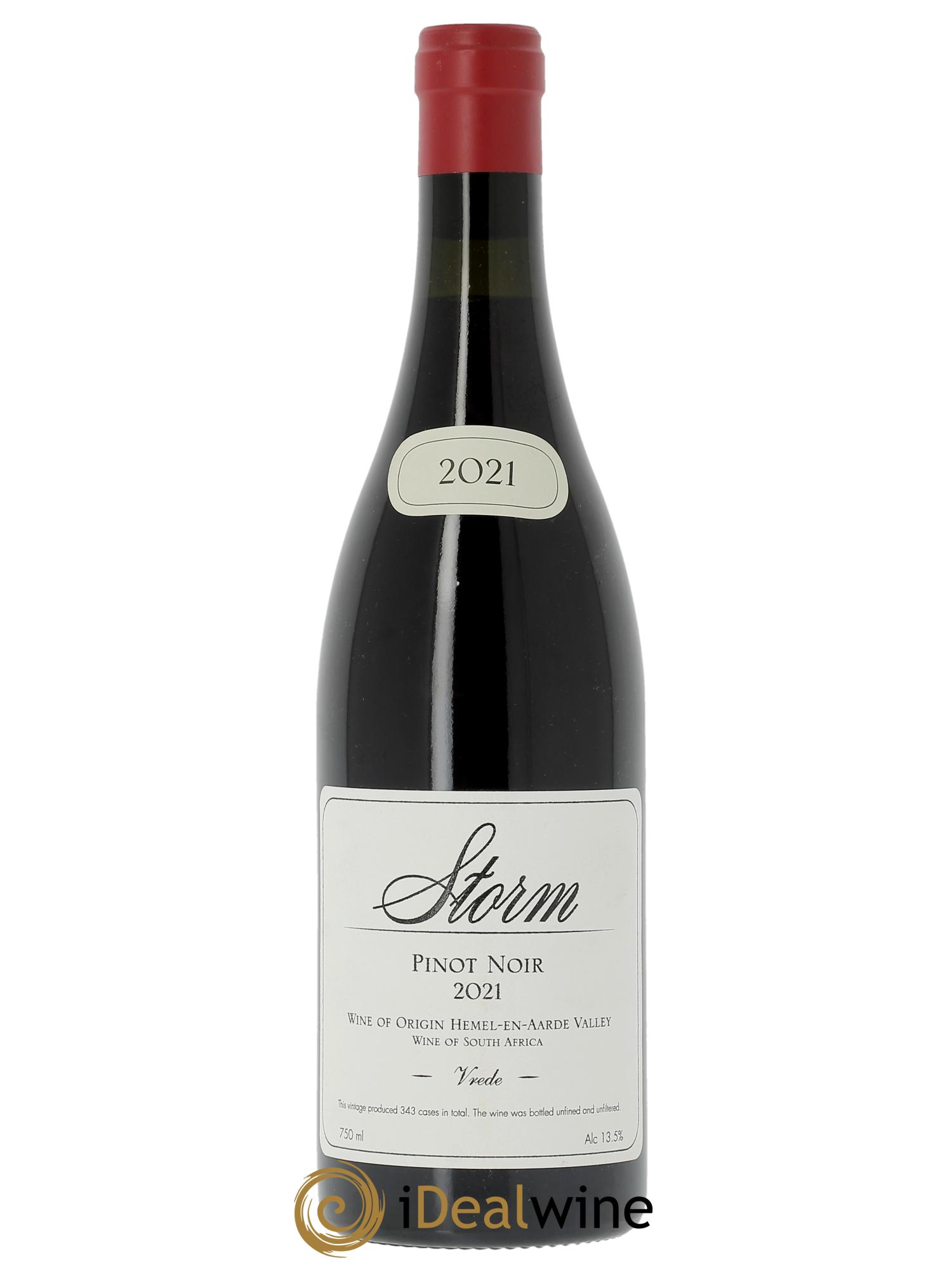 Hemel en Haarde Storm Wines Vrede Pinot Noir  2021 - Posten von 1 Flasche - 0