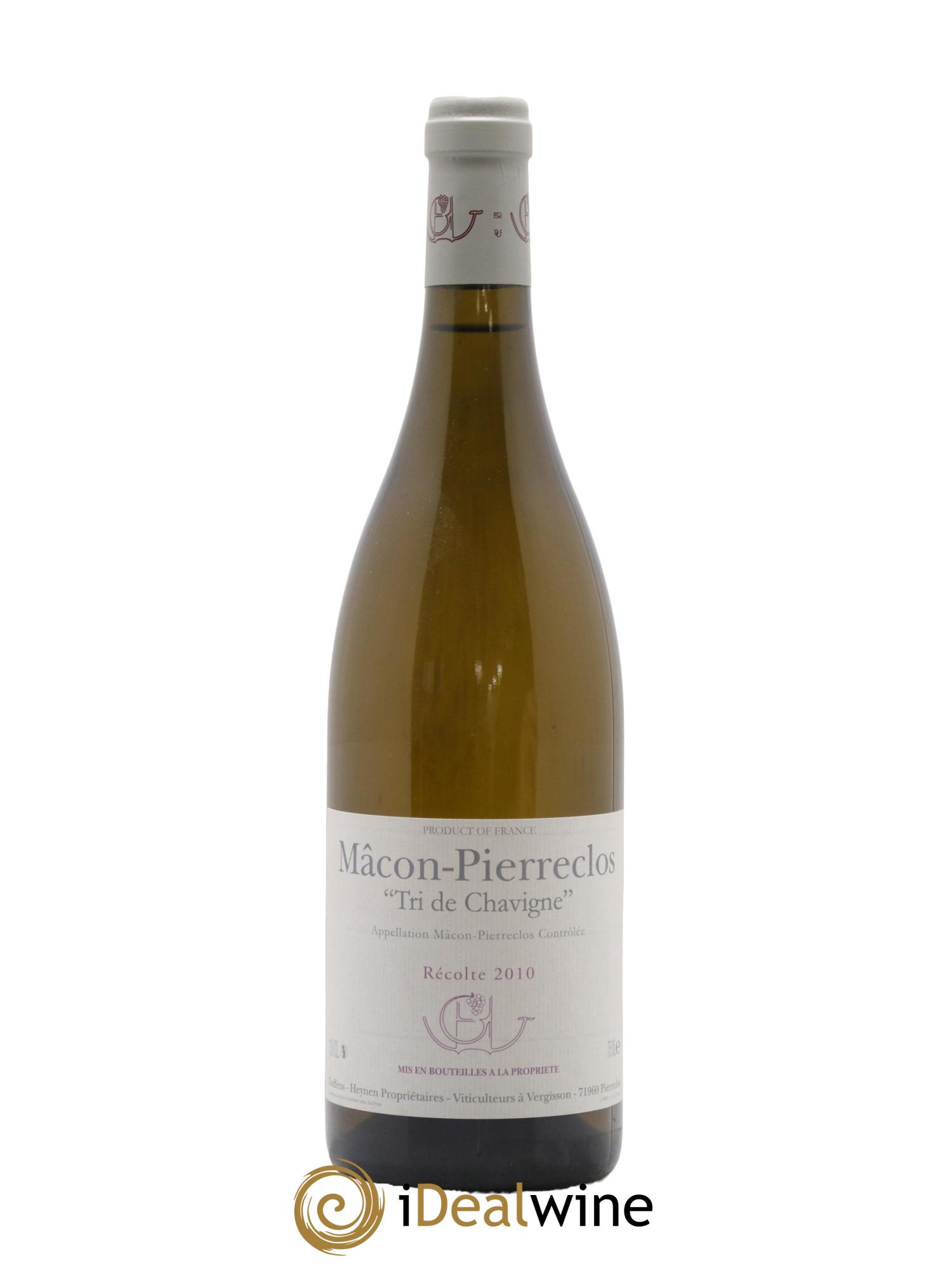 Mâcon-Pierreclos Tri de Chavigne Guffens-Heynen 2010 - Lot de 1 bouteille - 0