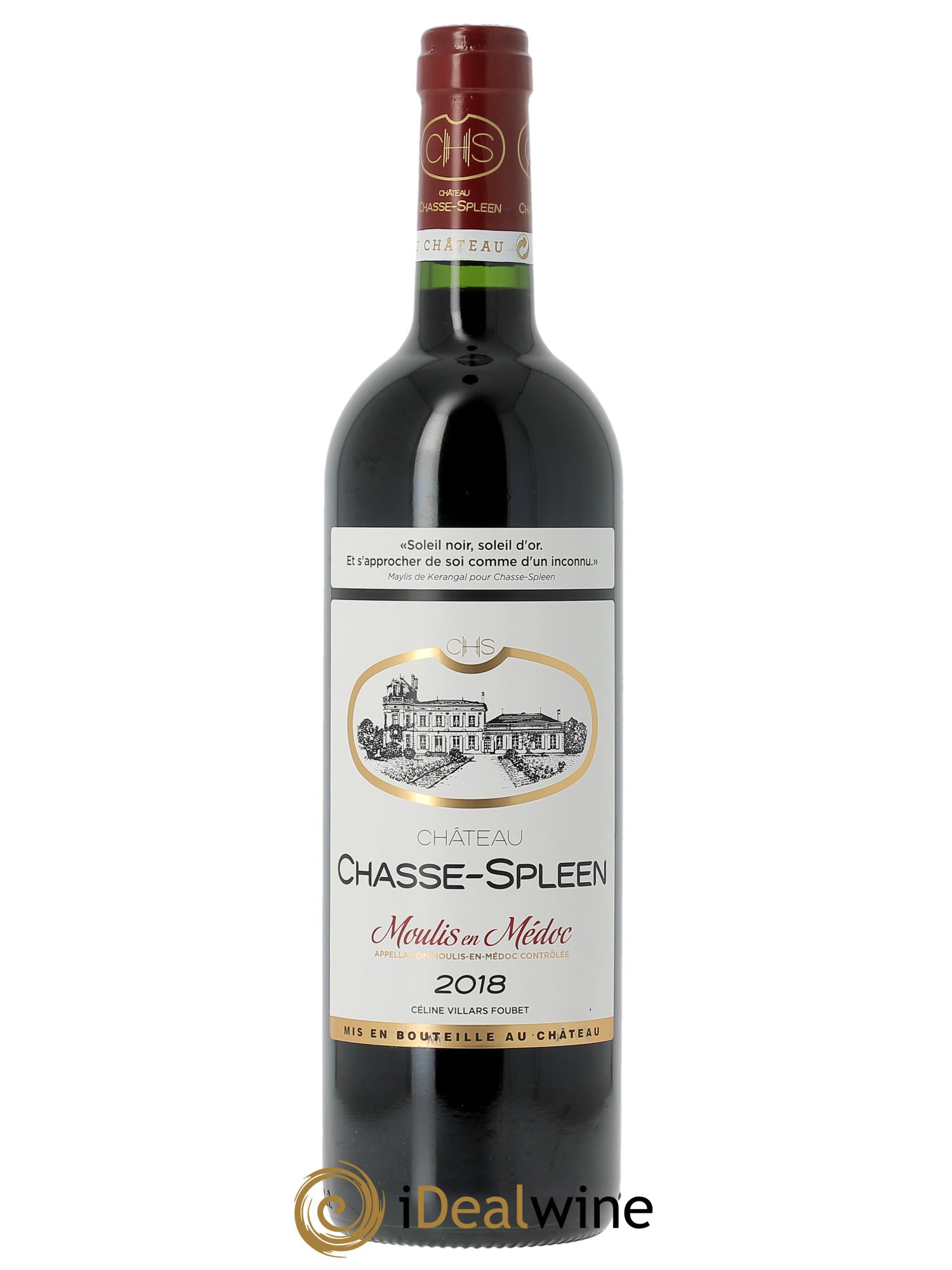 Château Chasse Spleen  2018 - Lot de 1 bouteille - 0