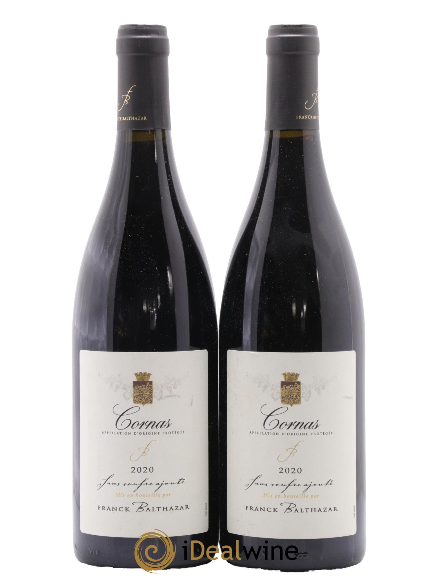 Cornas Cuvée sans soufre Franck Balthazar (Domaine) 2020 - Lot de 2 bouteilles - 0