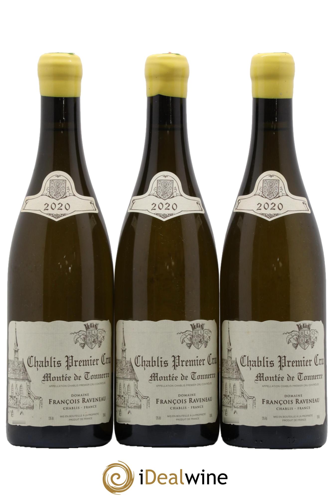 Chablis 1er Cru Montée de Tonnerre Raveneau (Domaine) 2020 - Lot of 3 bottles - 0