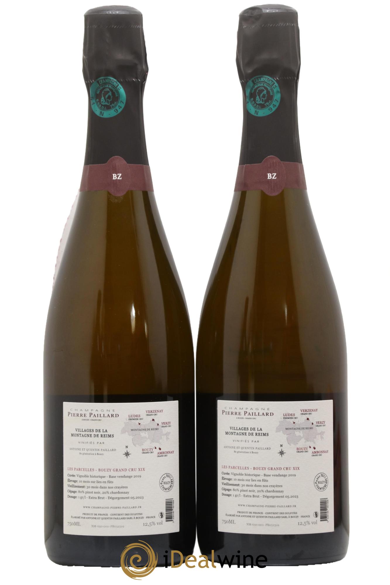 Les Parcelles XIX Bouzy Grand Cru Extra Brut Pierre Paillard - Posten von 2 Flaschen - 1