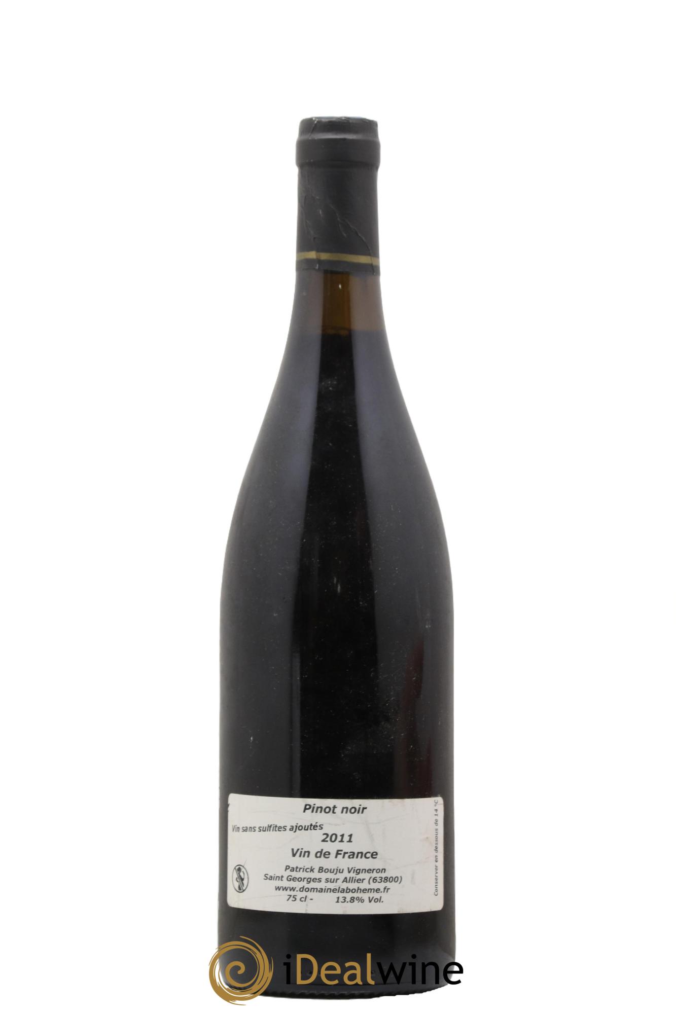 Vin de France Pinot noir Patrick Bouju - La Bohème 2011 - Posten von 1 Flasche - 0