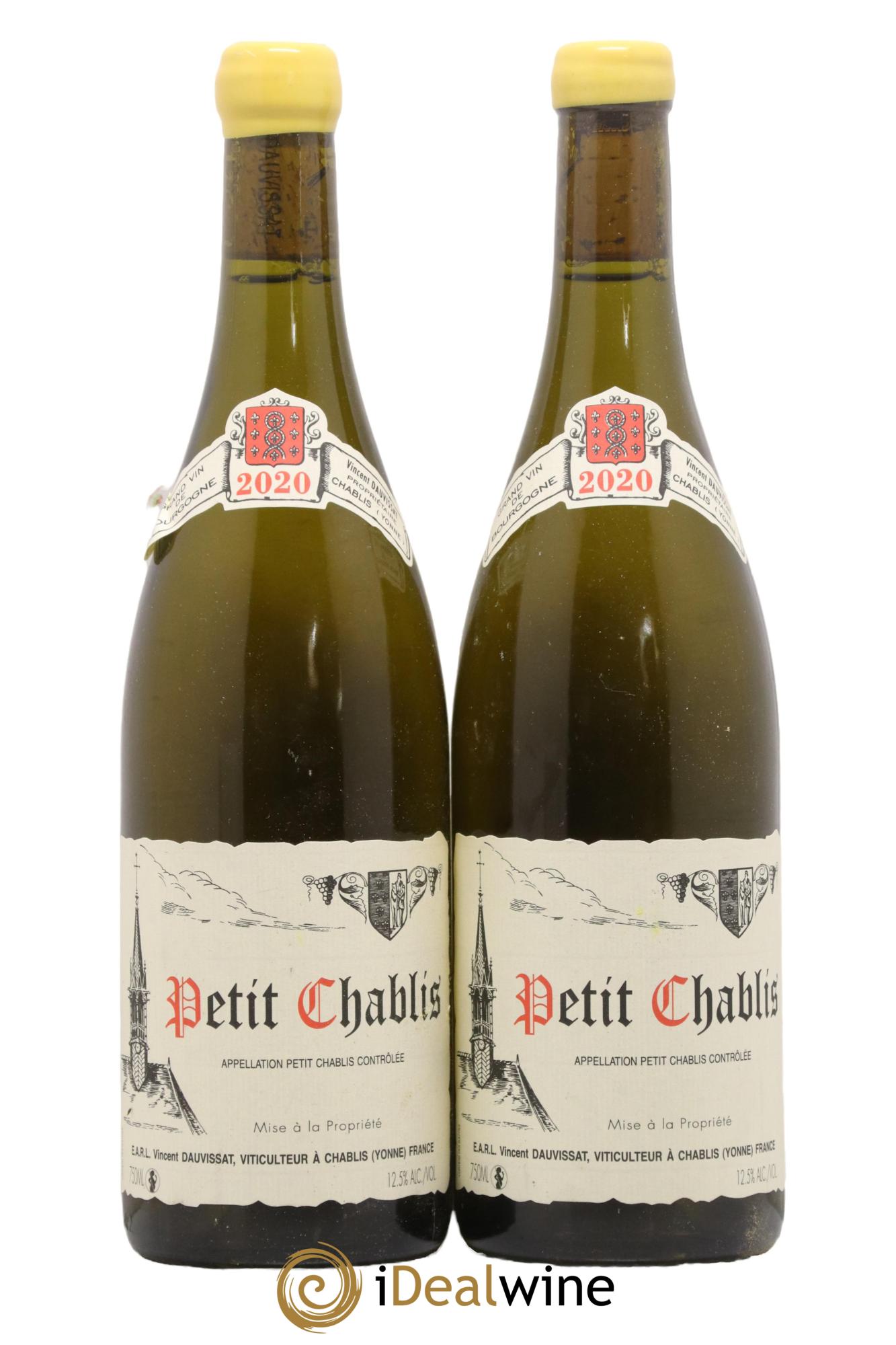 Petit Chablis Vincent Dauvissat (Domaine) 2020 - Lot de 2 bouteilles - 0