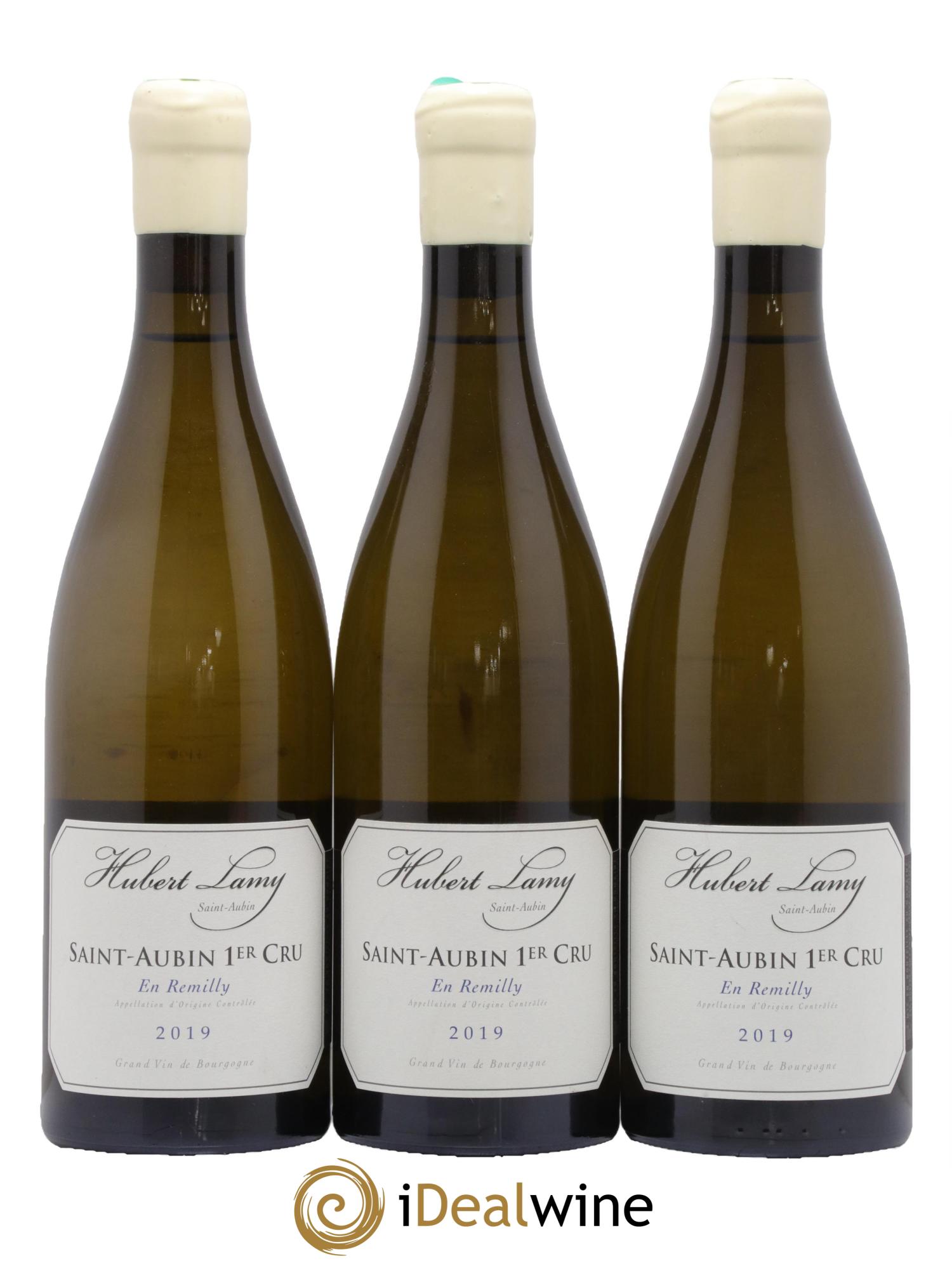 Saint-Aubin 1er Cru En Rémilly Hubert Lamy 2019 - Lot de 3 bouteilles - 0