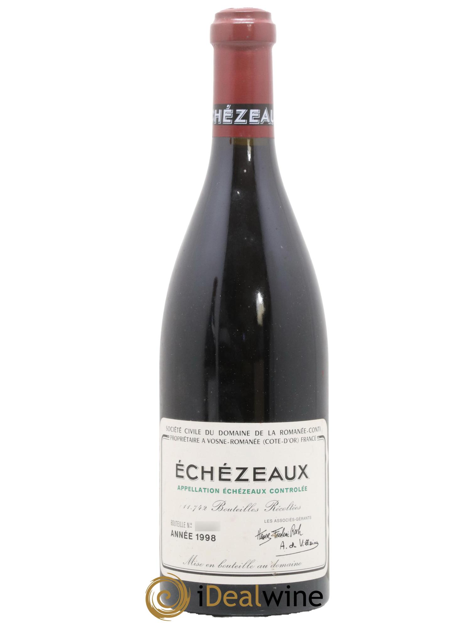 Echezeaux Grand Cru Domaine de la Romanée-Conti 1998 - Posten von 1 Flasche - 0