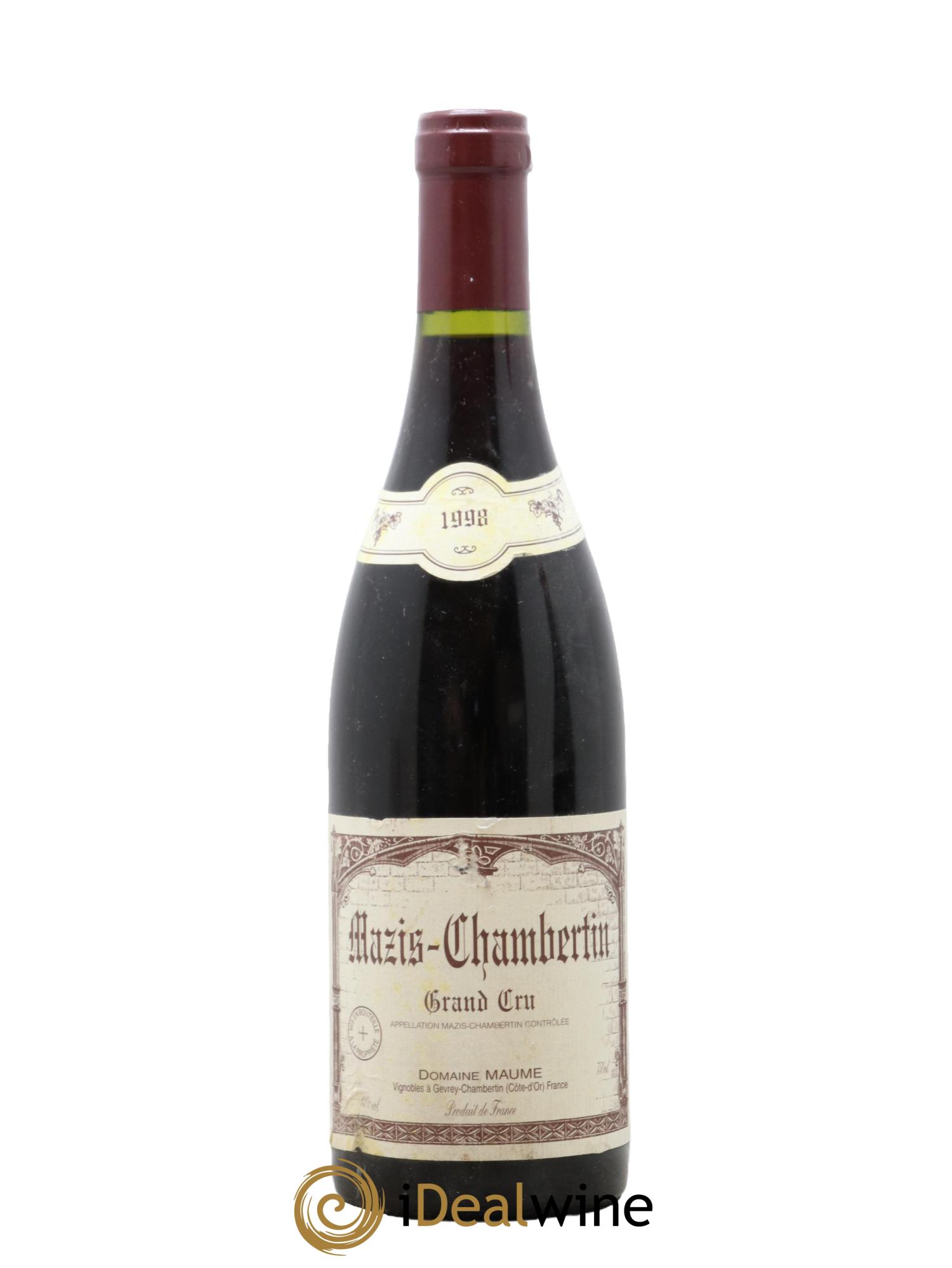 Mazis-Chambertin Grand Cru Maume (Domaine) 1998 - Posten von 1 Flasche - 0