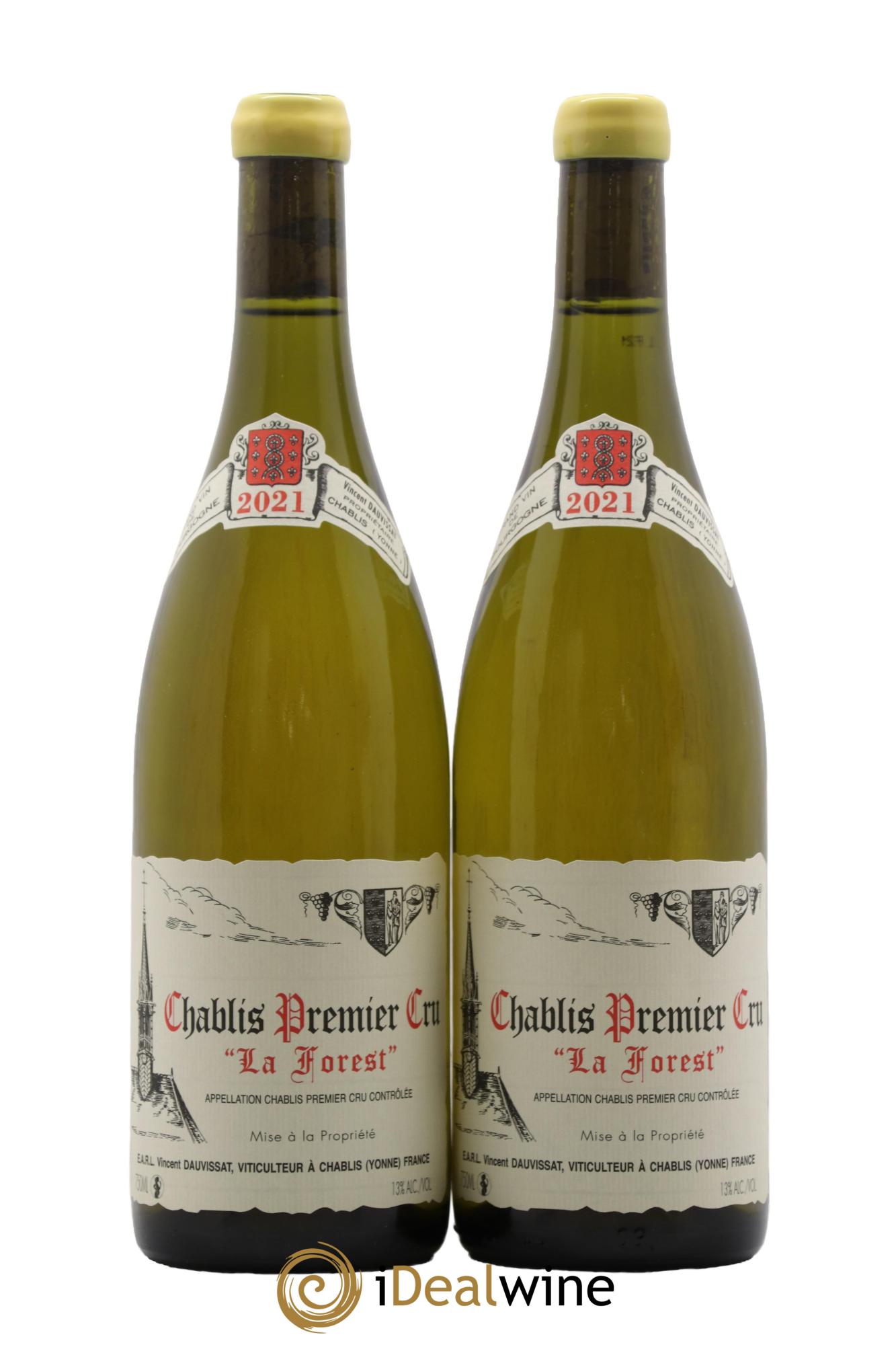 Chablis 1er Cru La Forest Vincent Dauvissat (Domaine) 2021 - Lotto di 2 bottiglie - 0