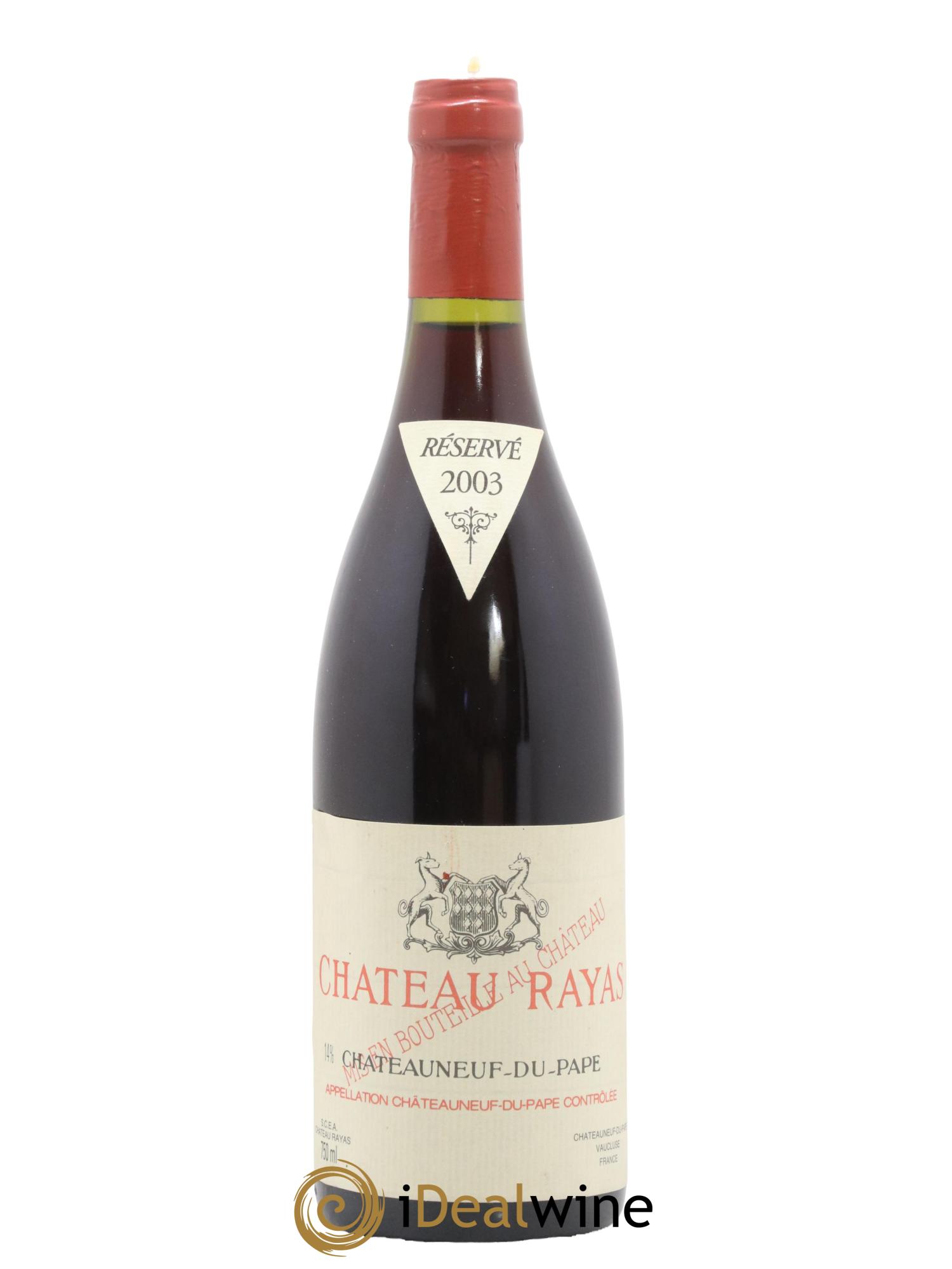 Châteauneuf-du-Pape Château Rayas Emmanuel Reynaud 2003 - Lot de 1 bouteille - 0