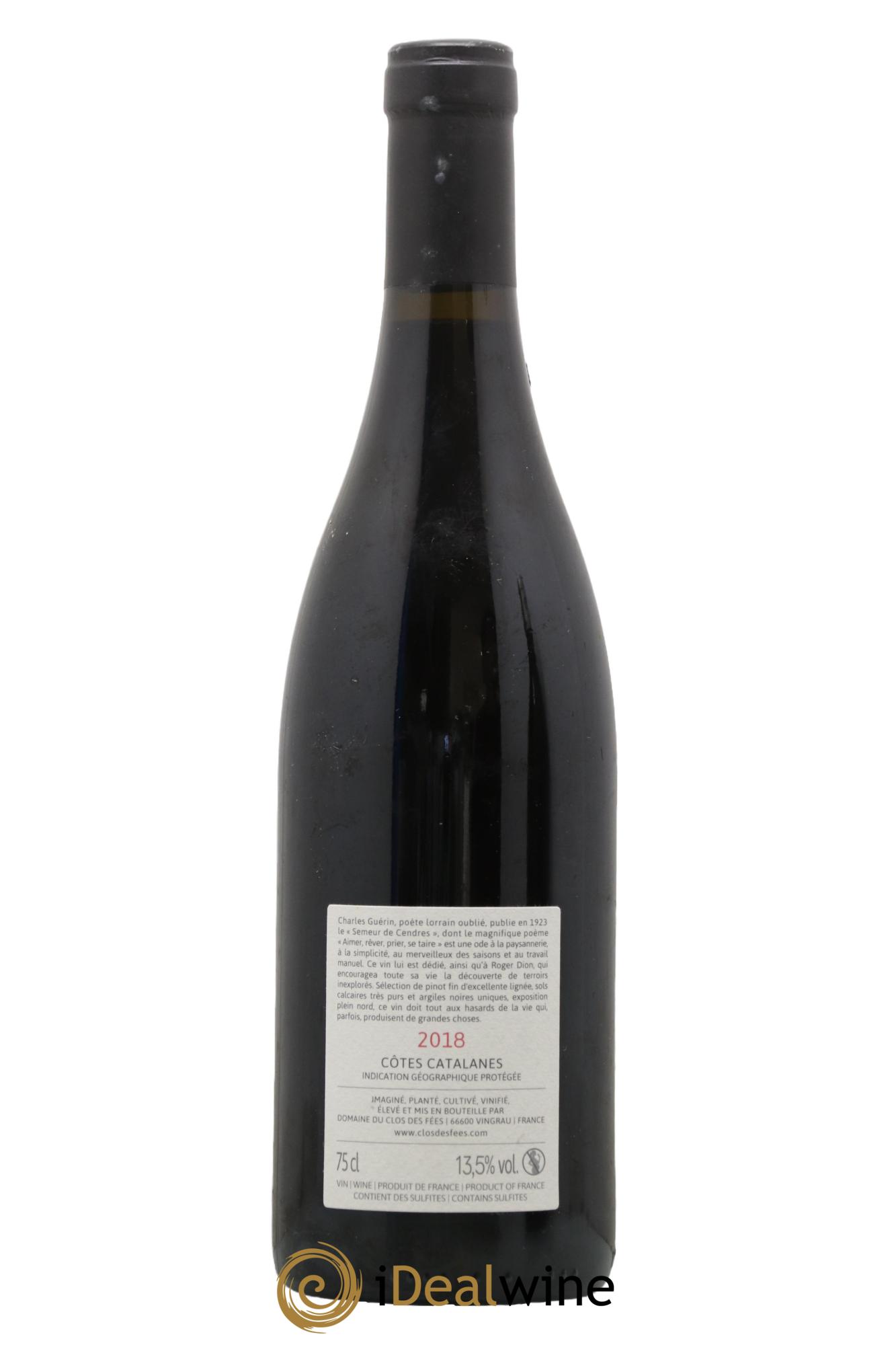 IGP Côtes Catalanes Clos des Fées Aimer, Rêver,Prier, Se taire Hervé Bizeul 2018 - Lot of 1 bottle - 1