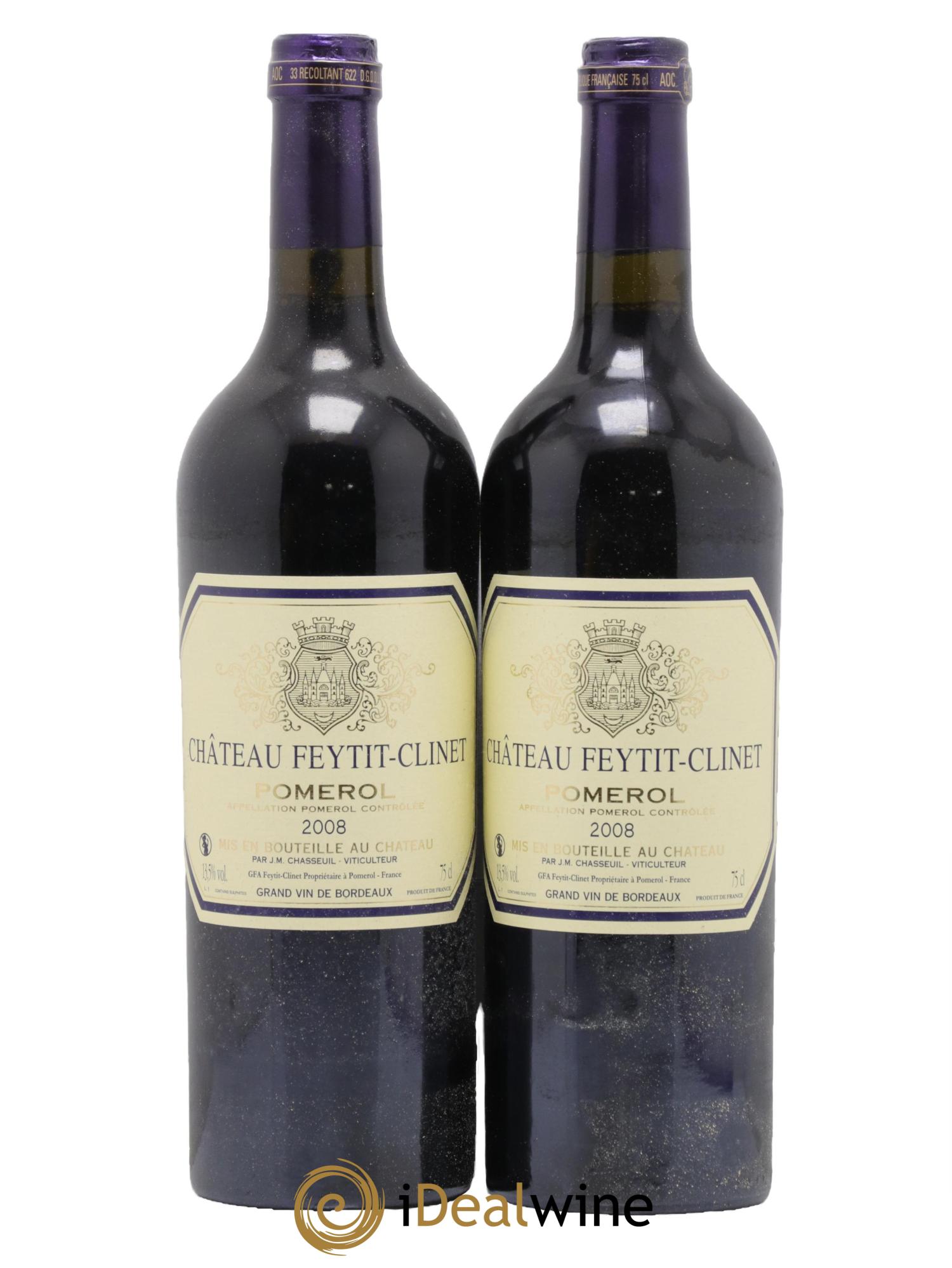 Château Feytit-Clinet 2008 - Lot de 2 bouteilles - 0