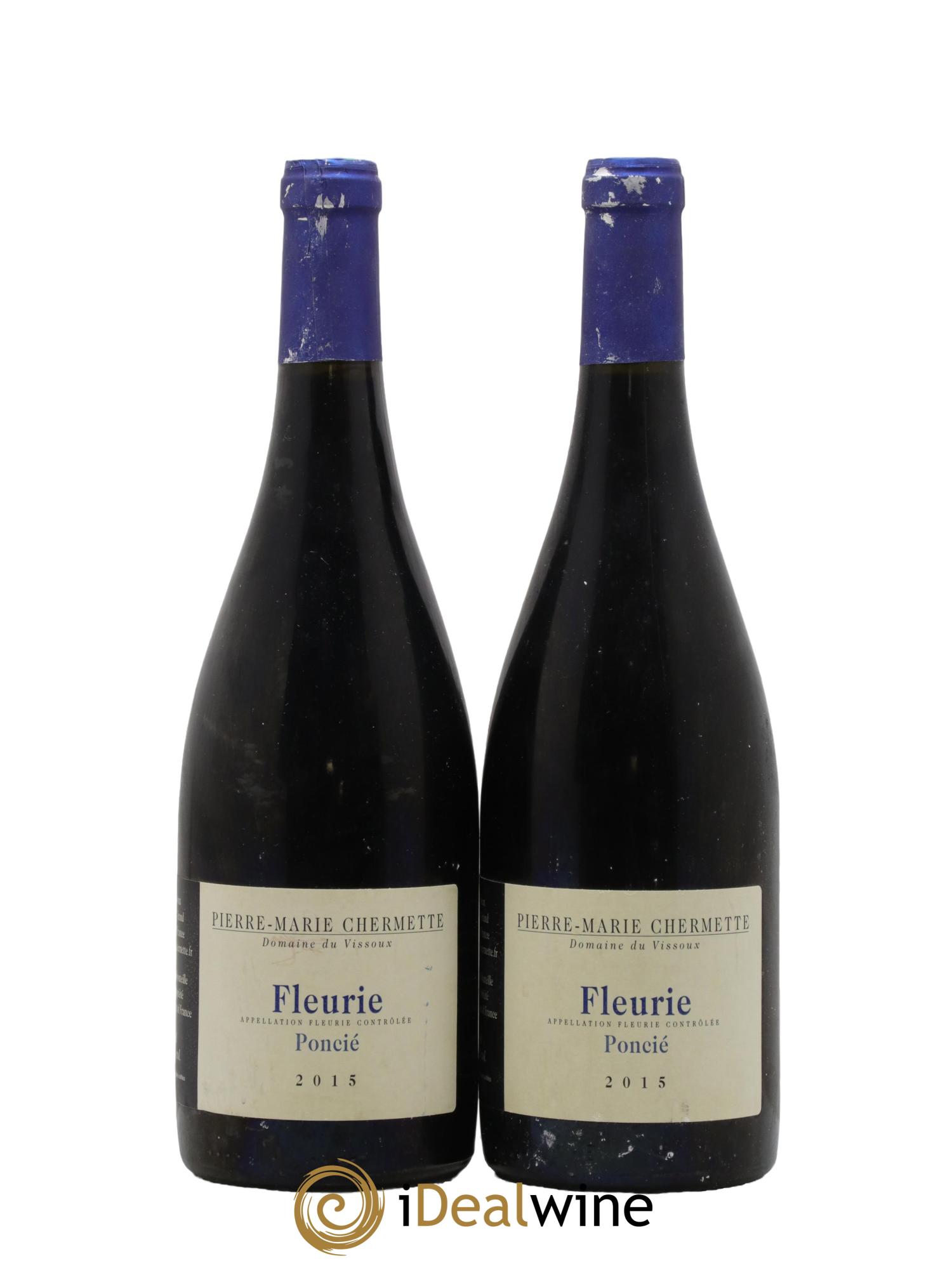 Fleurie Poncié Domaine du Vissoux - P-M. Chermette 2015 - Posten von 2 Flaschen - 0