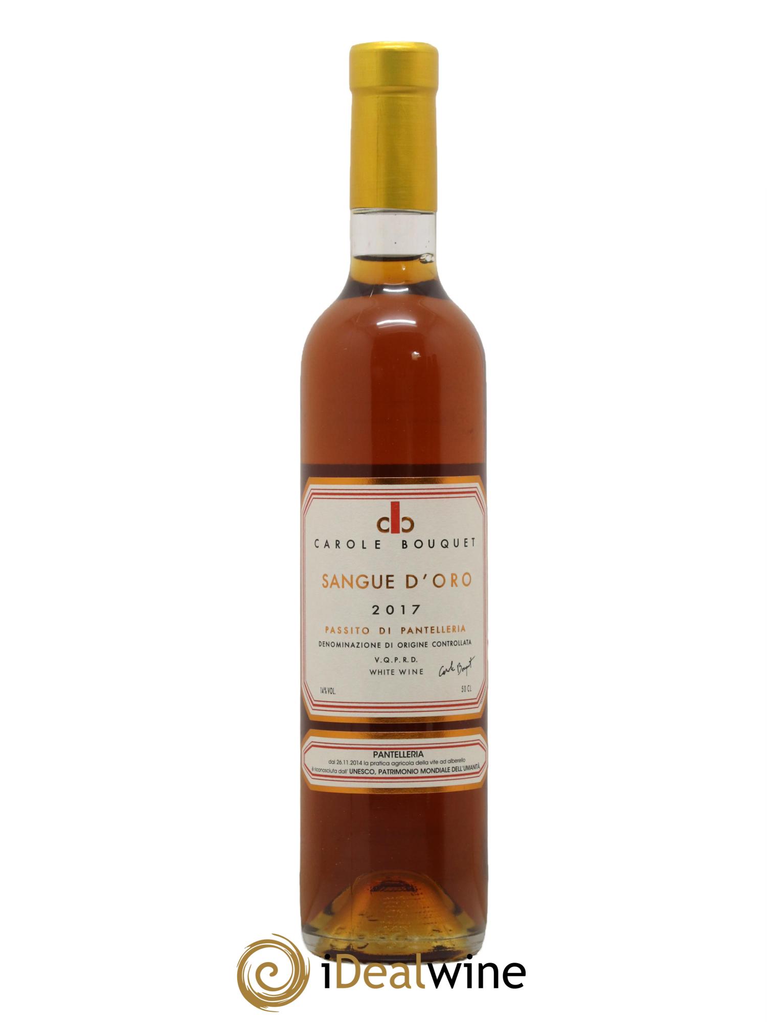 Passito di Pantelleria DOC Sangue d'Oro Carole Bouquet 2017 - Lot de 1 format 50cl - 0