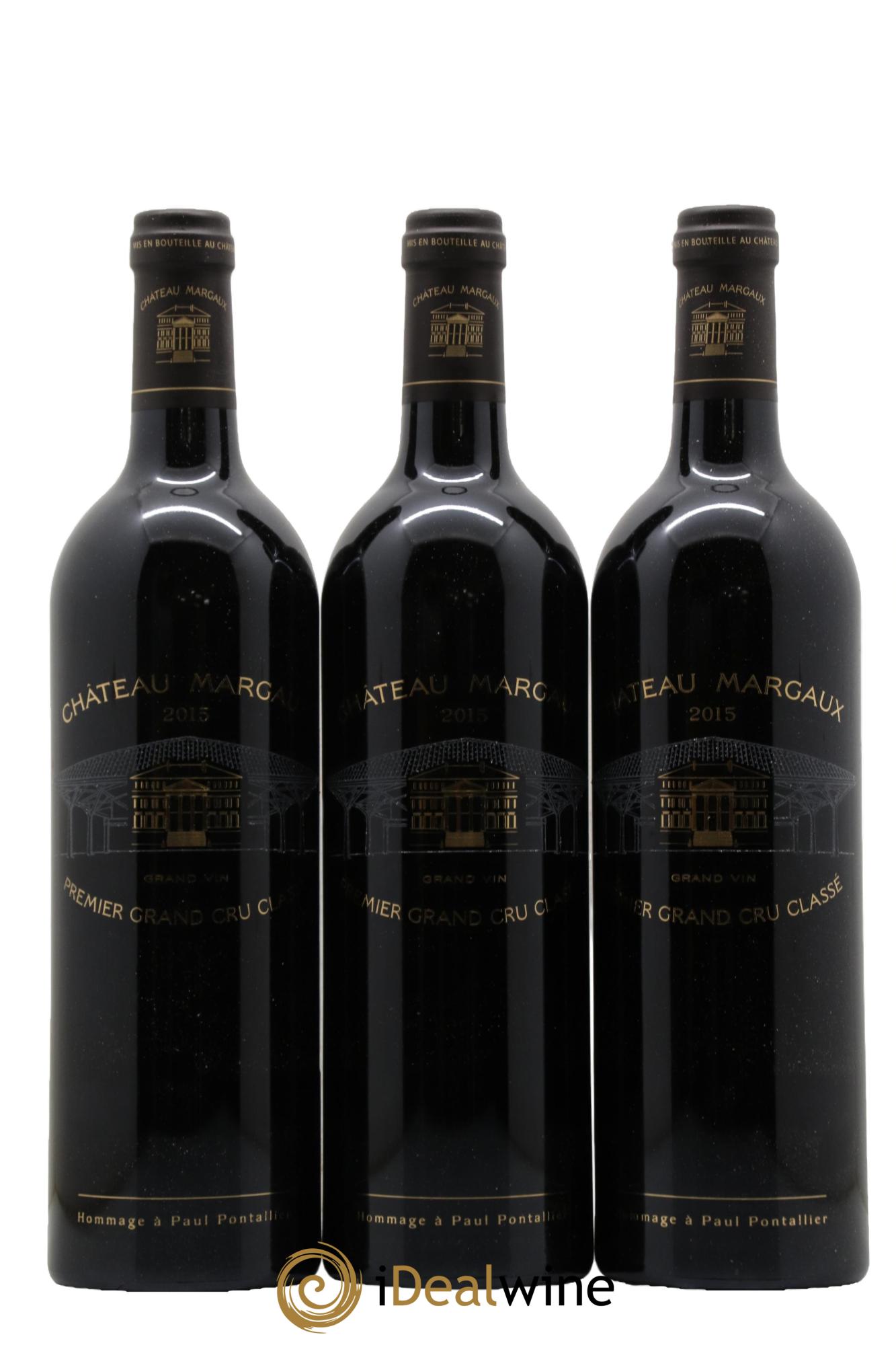 Château Margaux 1er Grand Cru Classé  2015 - Lotto di 3 bottiglie - 0