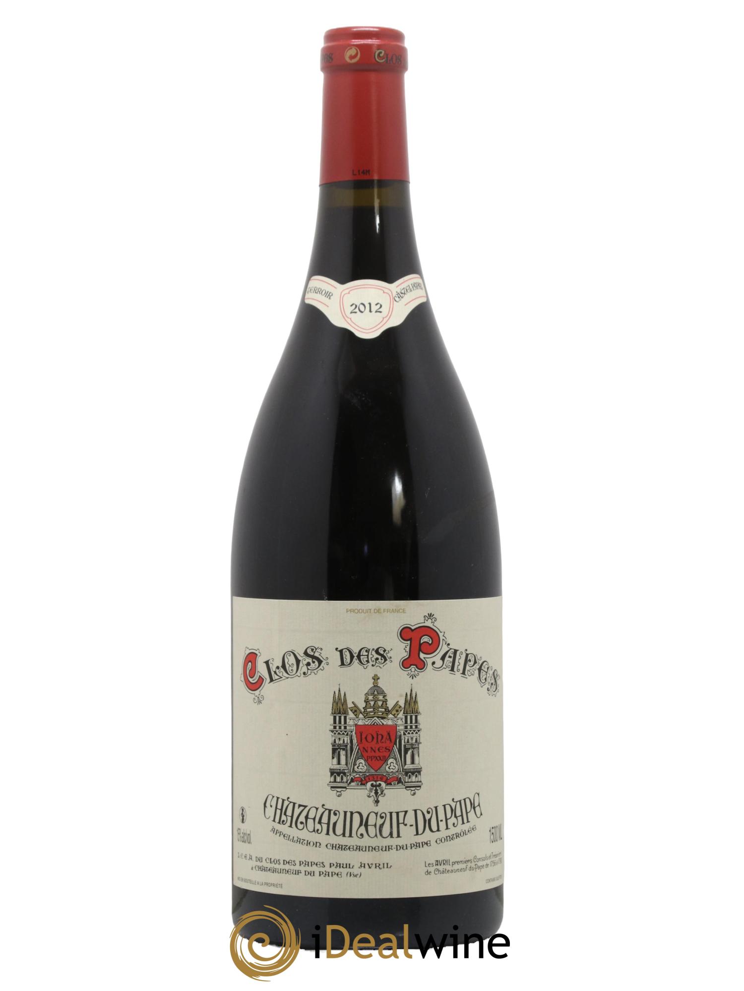 Châteauneuf-du-Pape Clos des Papes - Paul Avril 2012 - Lotto di 1 magnum - 0