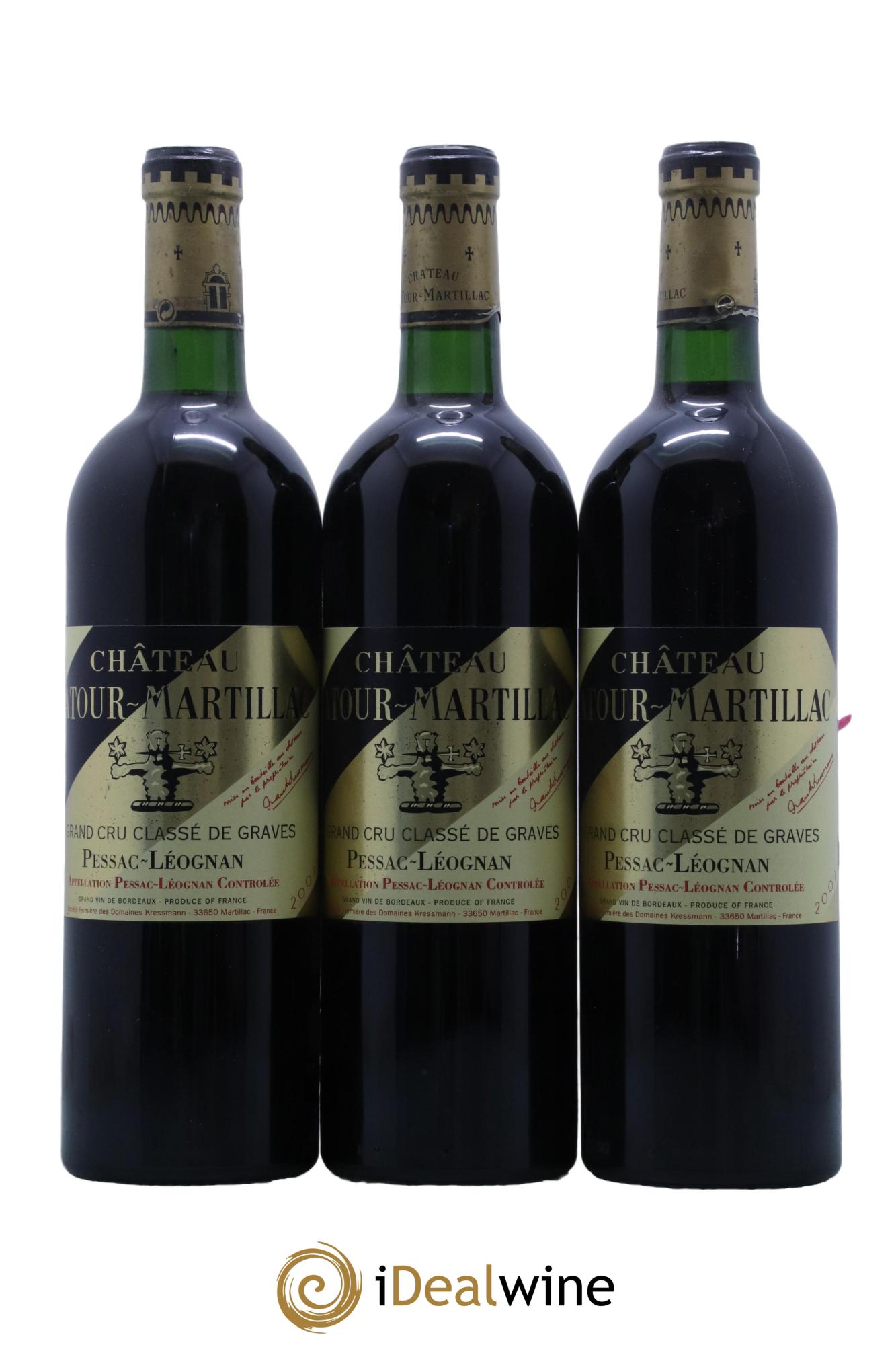 Château Latour-Martillac Cru Classé de Graves  2001 - Posten von 12 Flaschen - 1