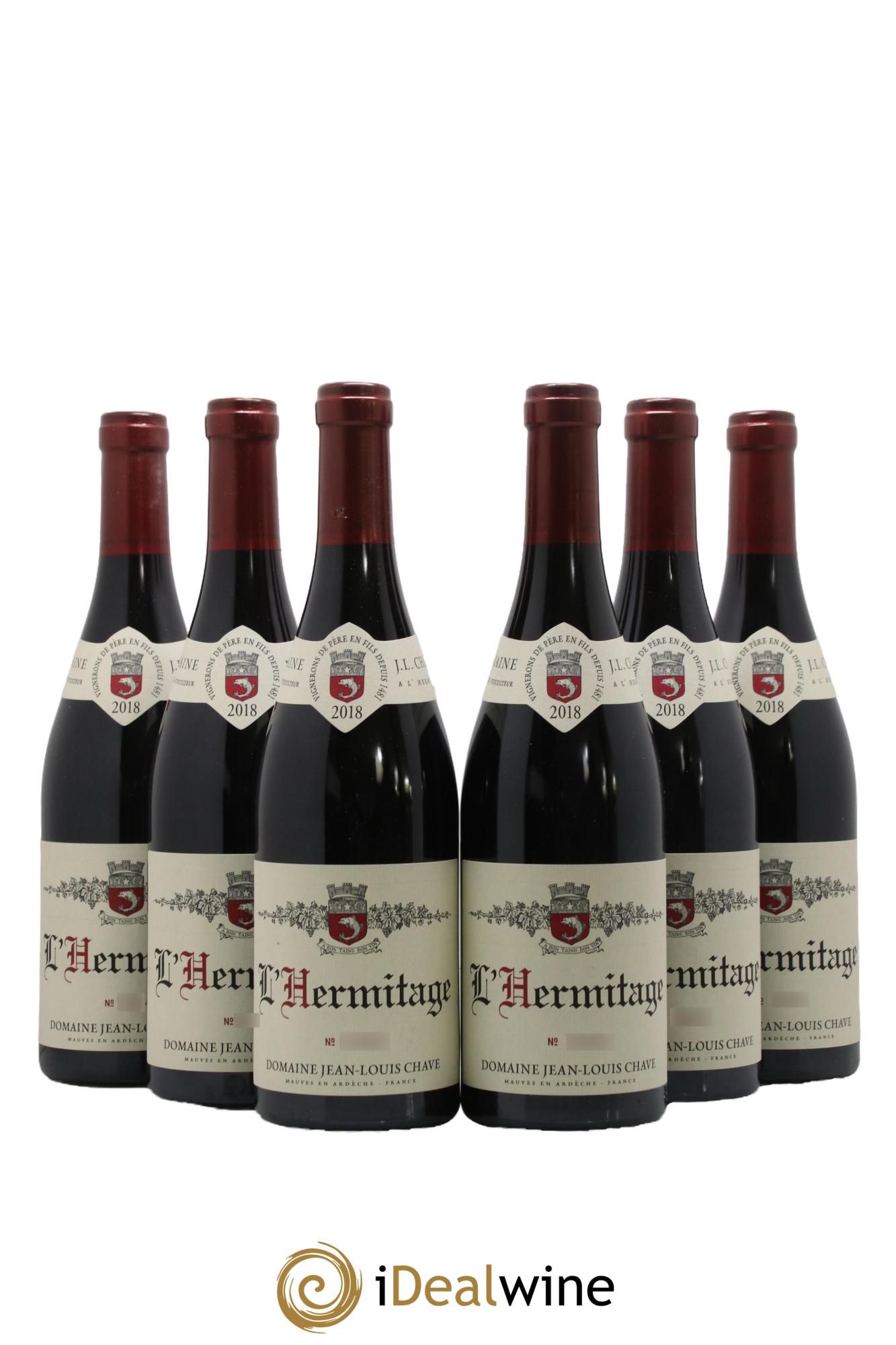 Hermitage Jean-Louis Chave 2018 - Lot de 6 bouteilles - 0