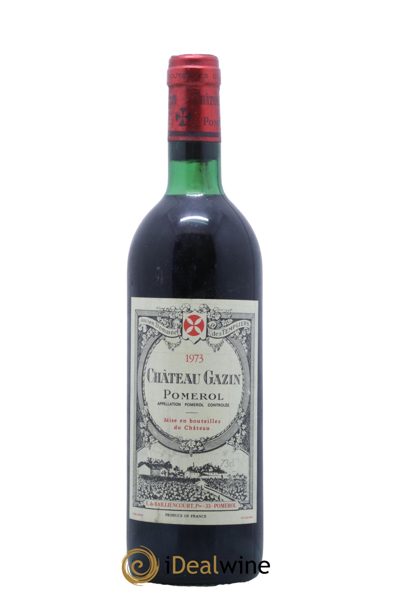 Château Gazin 1973 - Lot de 1 bouteille - 0